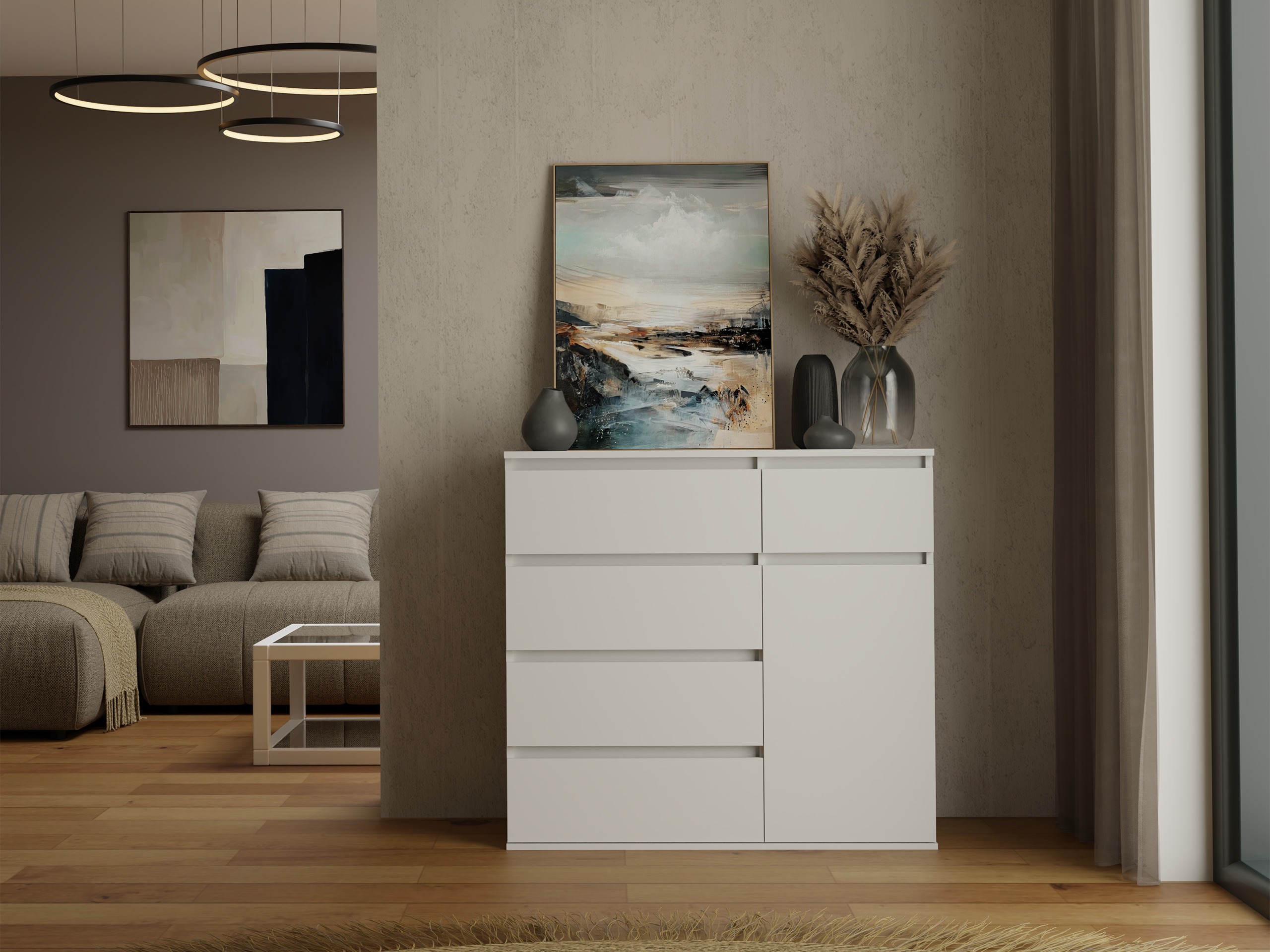 Cómoda Elbvelu 136 (Branco)