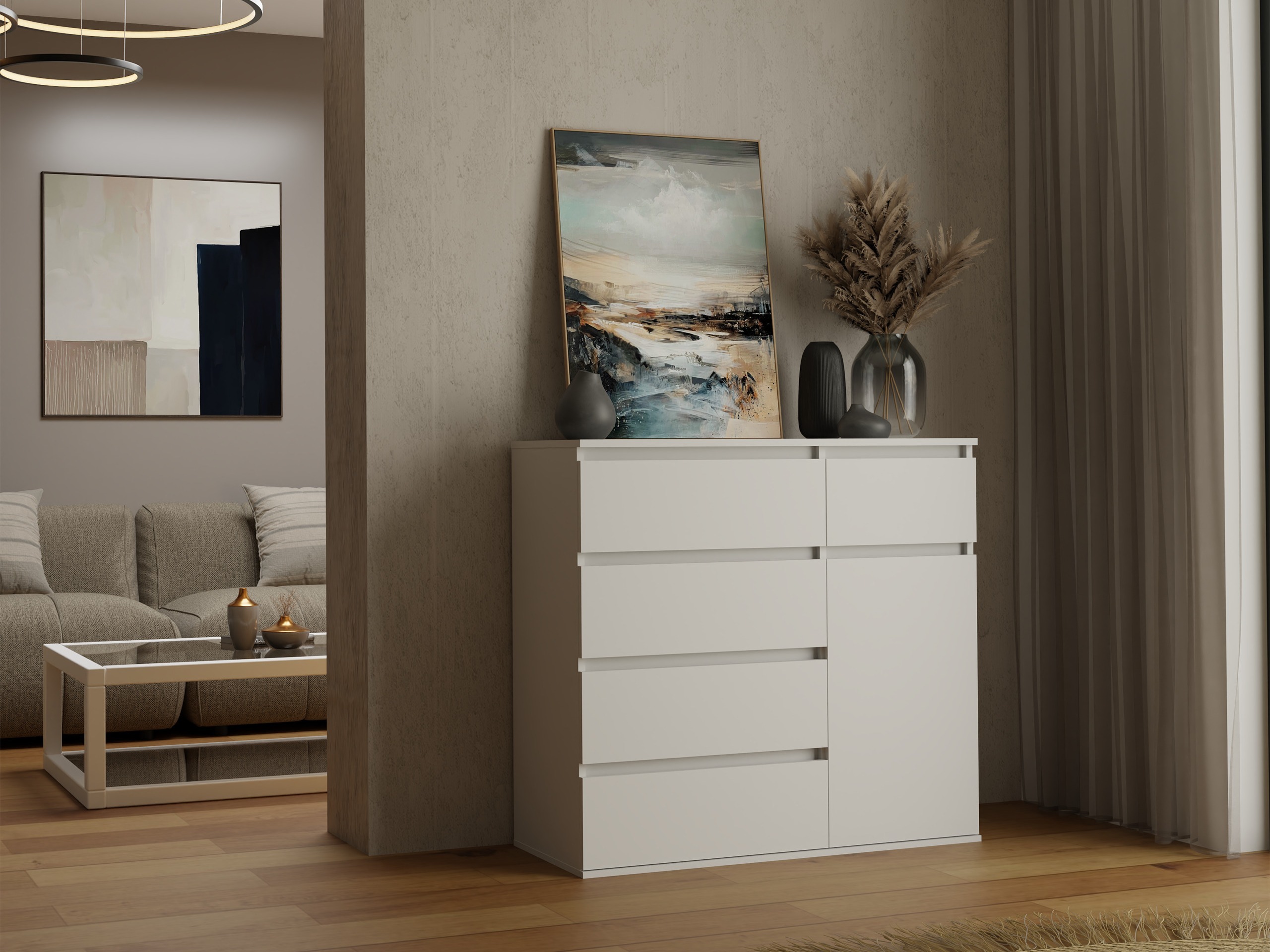 Cómoda Elbvelu 136 (Branco)