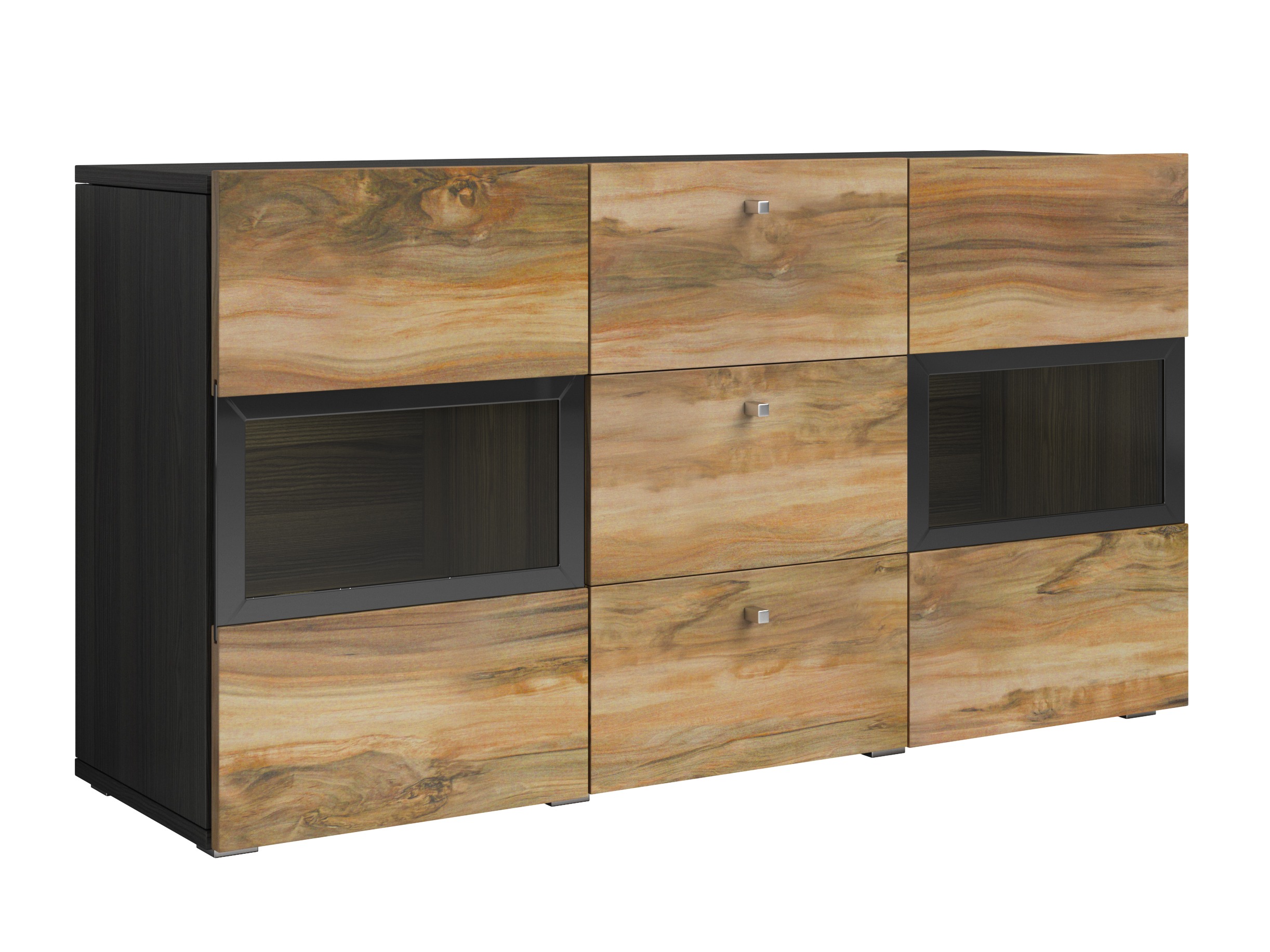 Cómoda Serodeu 101 (Noz + Castanho escuro)