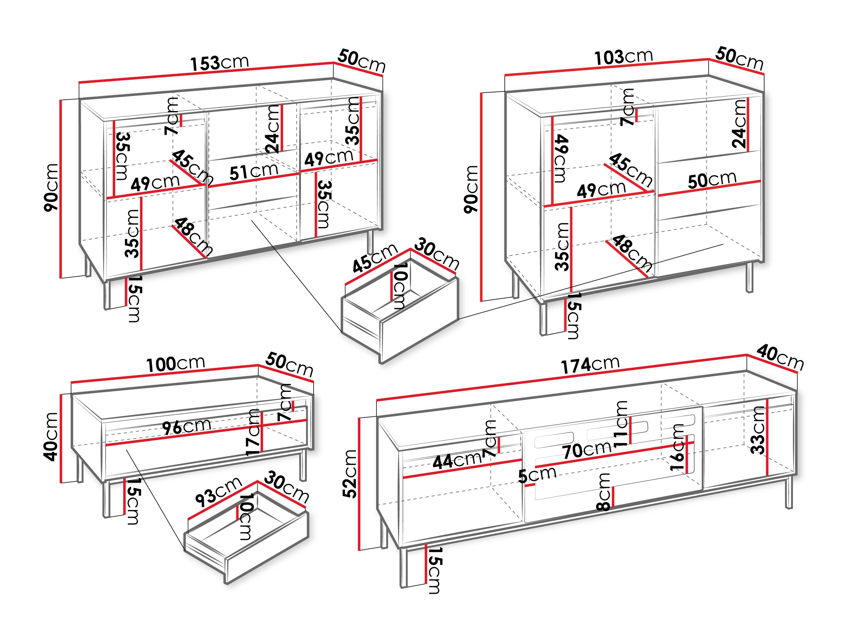 Conjunto para sala de estar Comfivo Delruva 109 (Branco)