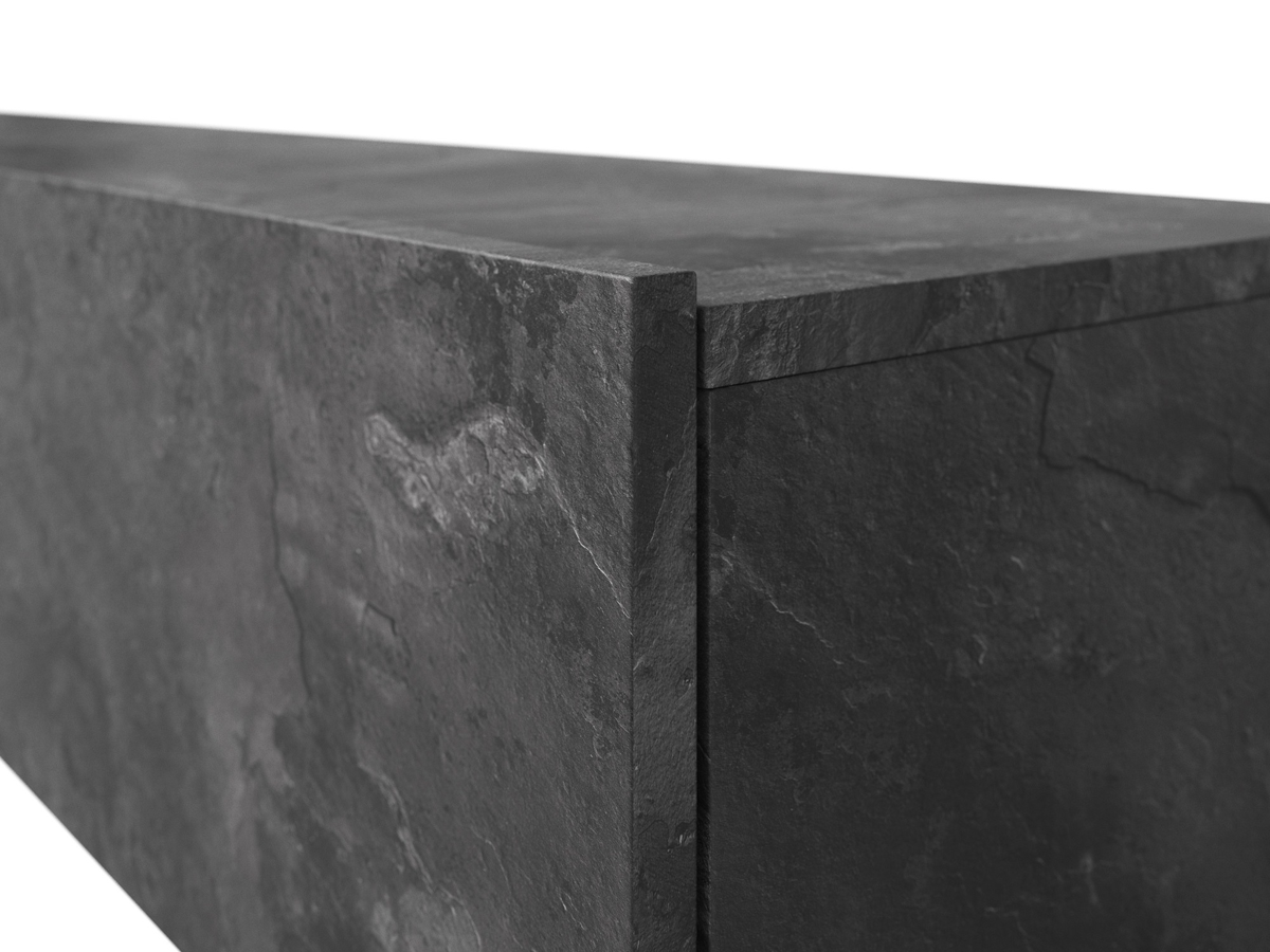 Conjunto para sala de estar Serodeu 100 (Concreto escuro)