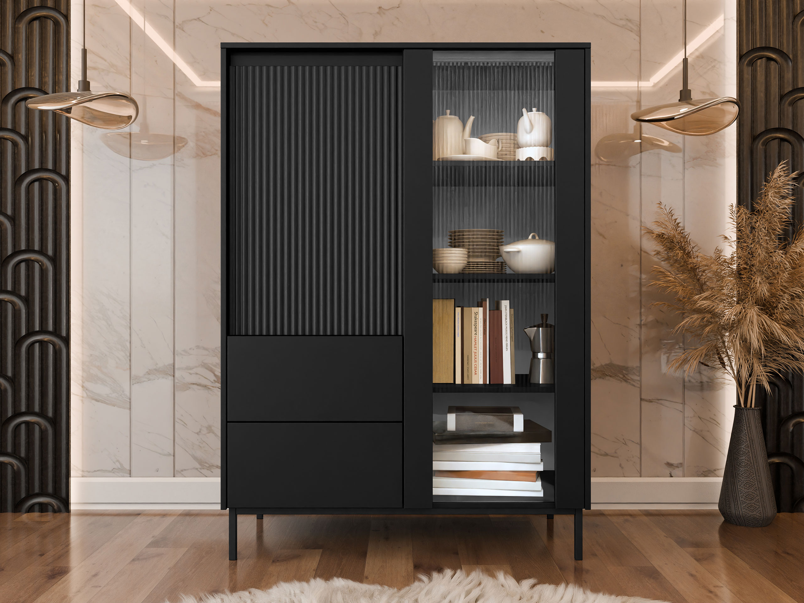 Estante Comfivo Delruva (Preto)