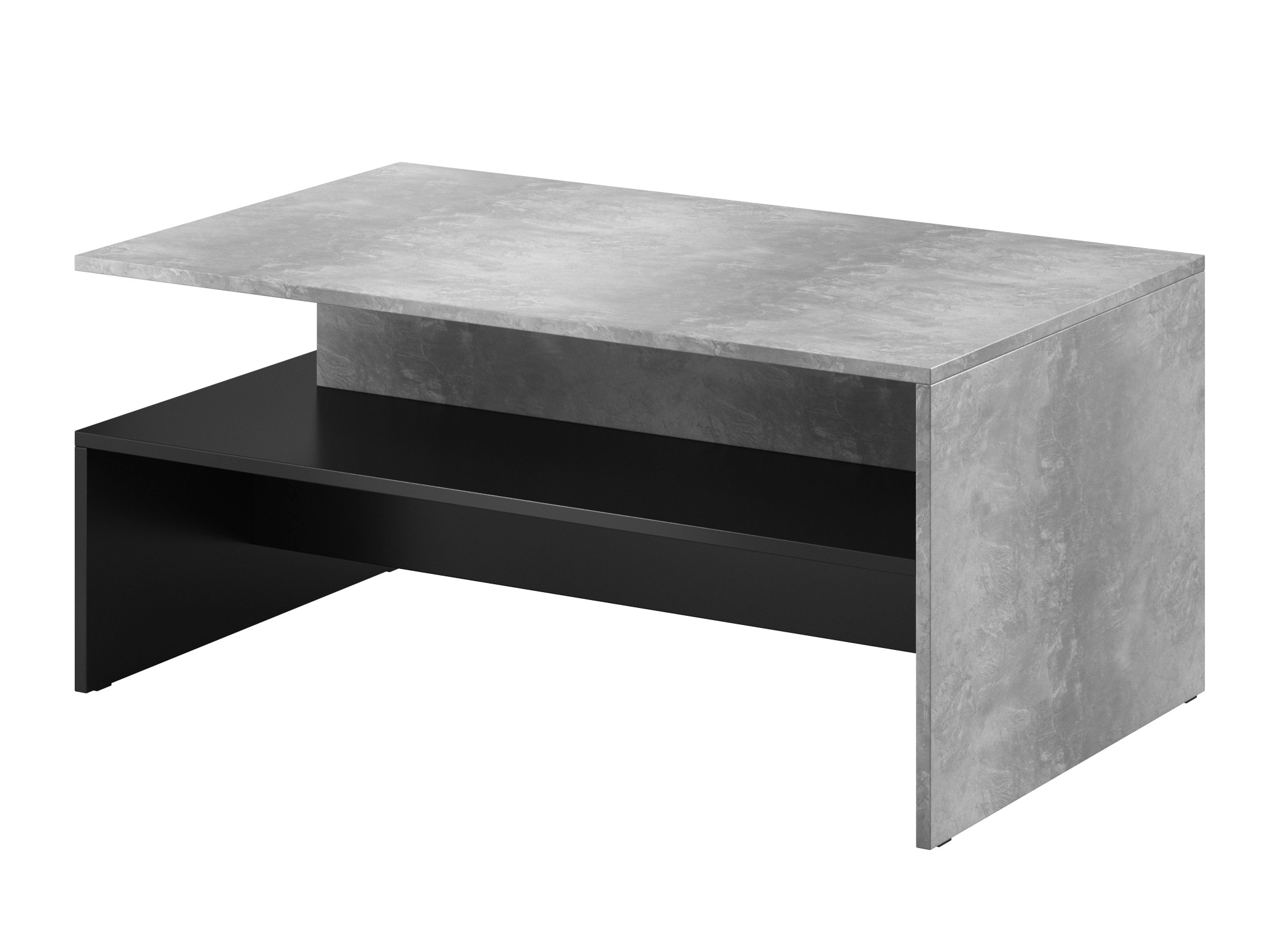 Mesa de centro Serodeu 103 (Cimento + Preto)