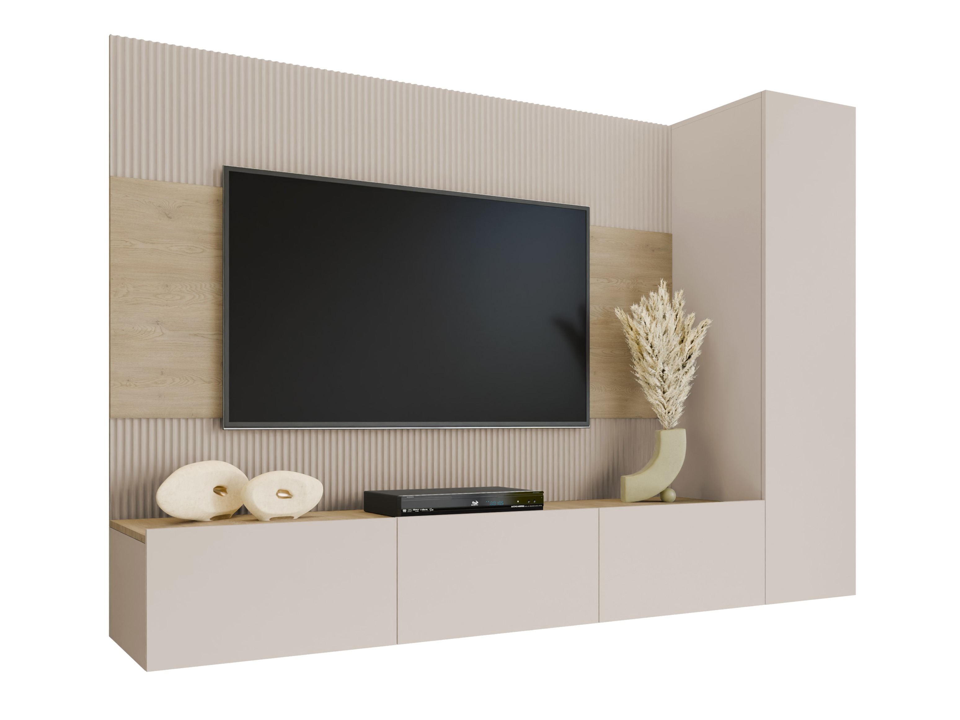 Conjunto para sala de estar Comfivo Salix VI (Bege + Carvalho Cremona)