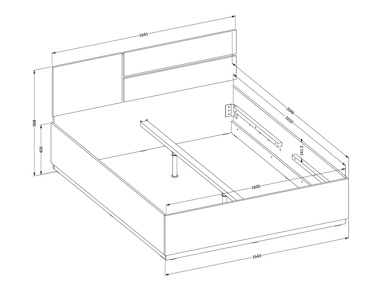 Cama Alfere 123 (Branco)