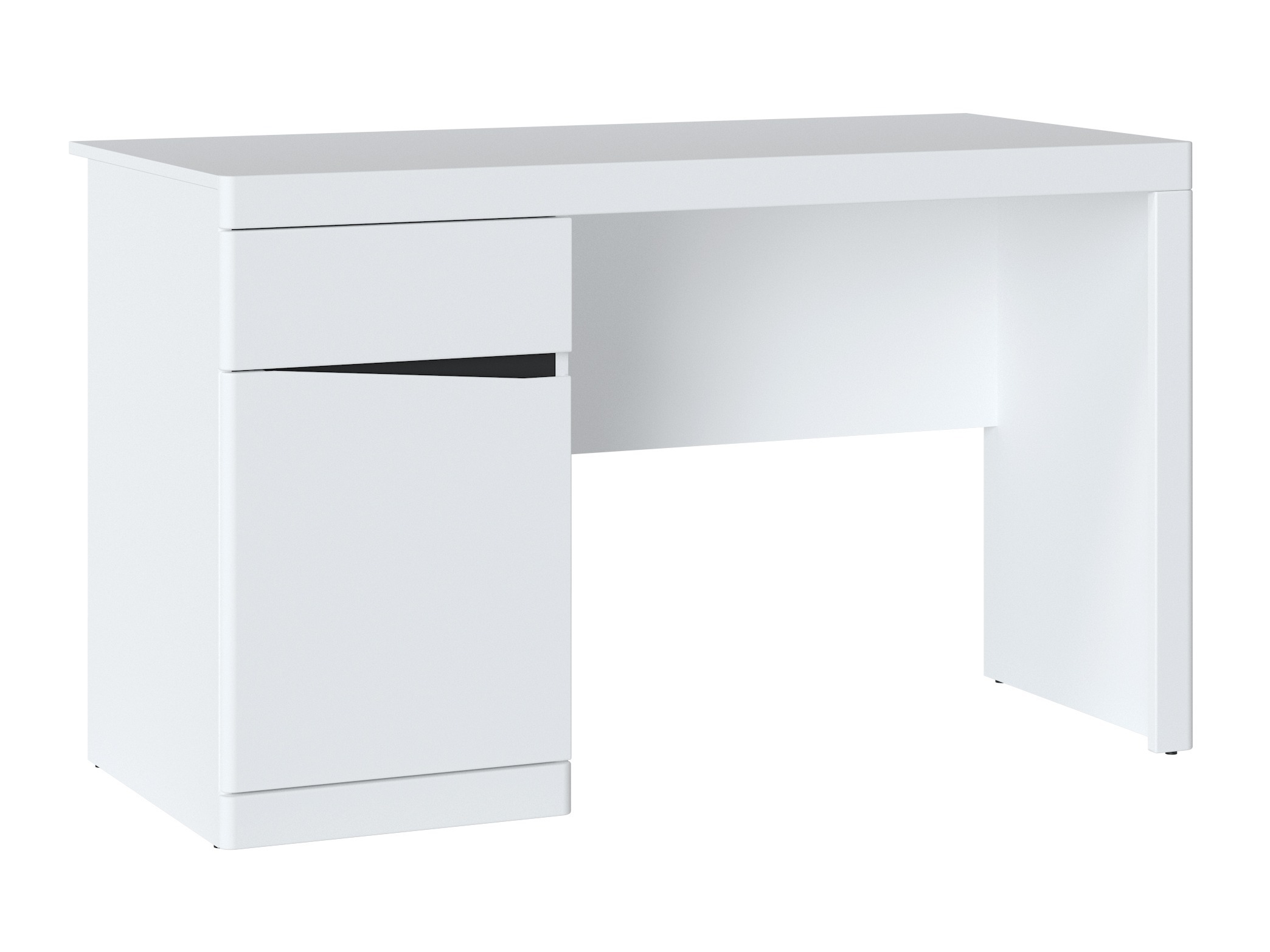 Mesa de escritório Venlori 120 (Branco + Grafite)
