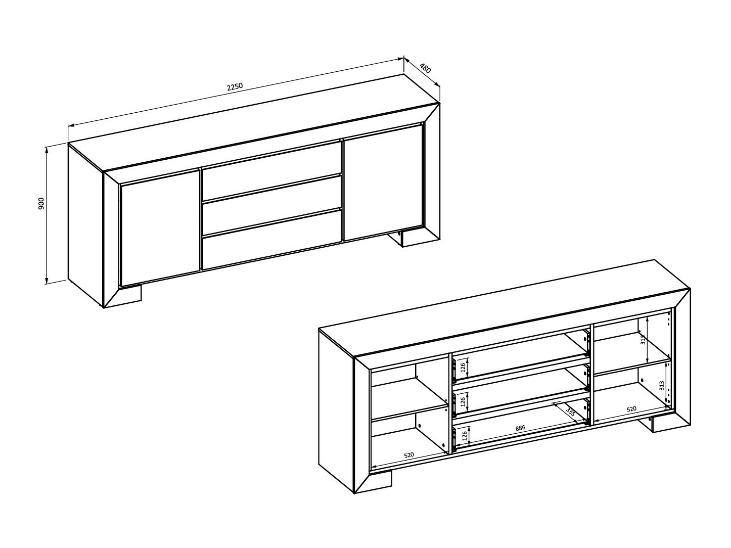 Conjunto para sala de estar Etrteo 106