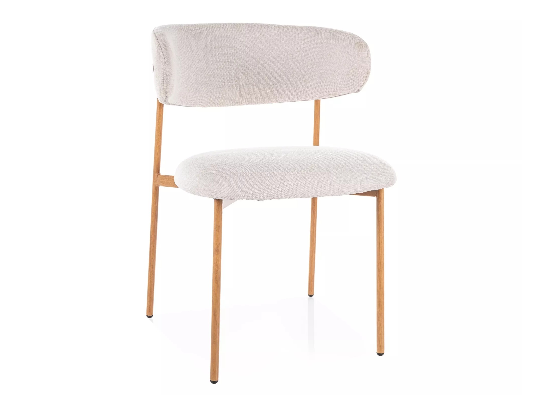 Cadeira Detroit 802 (Bege claro + Carvalho)