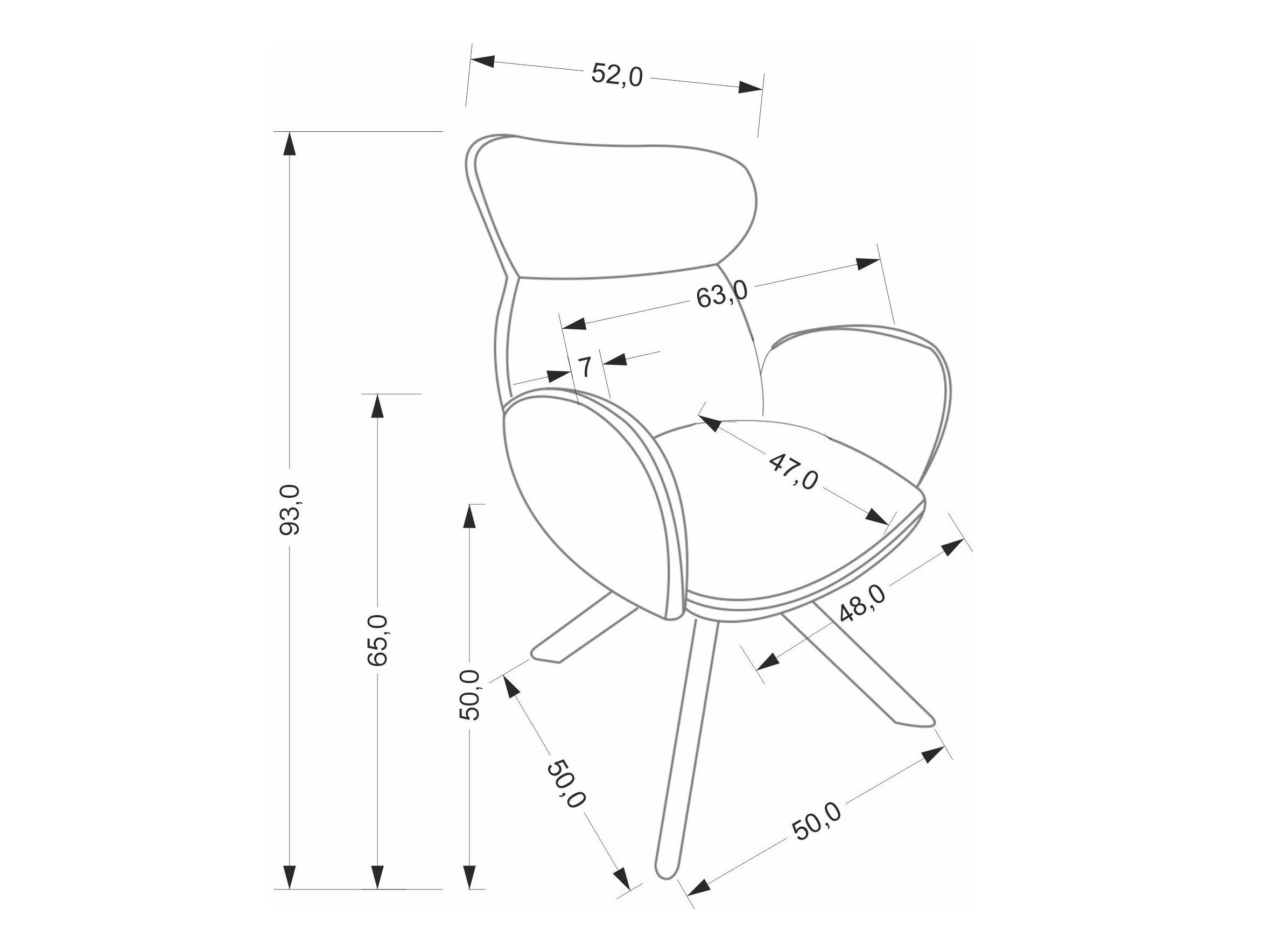 Cadeira Houston 2041 (Bege + Noz)