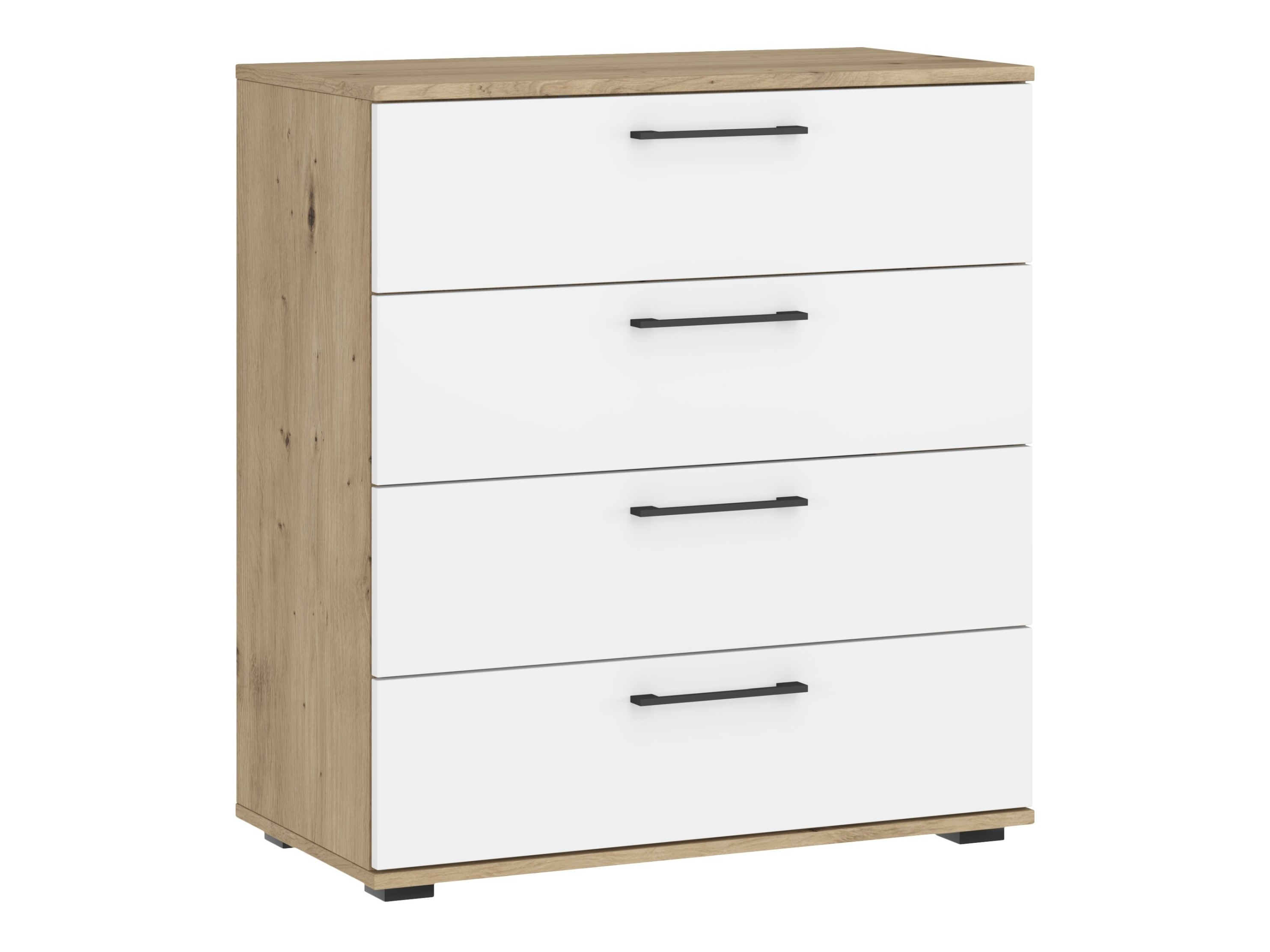 Cómoda Houston 1976 (Branco + Carvalho Artisan)