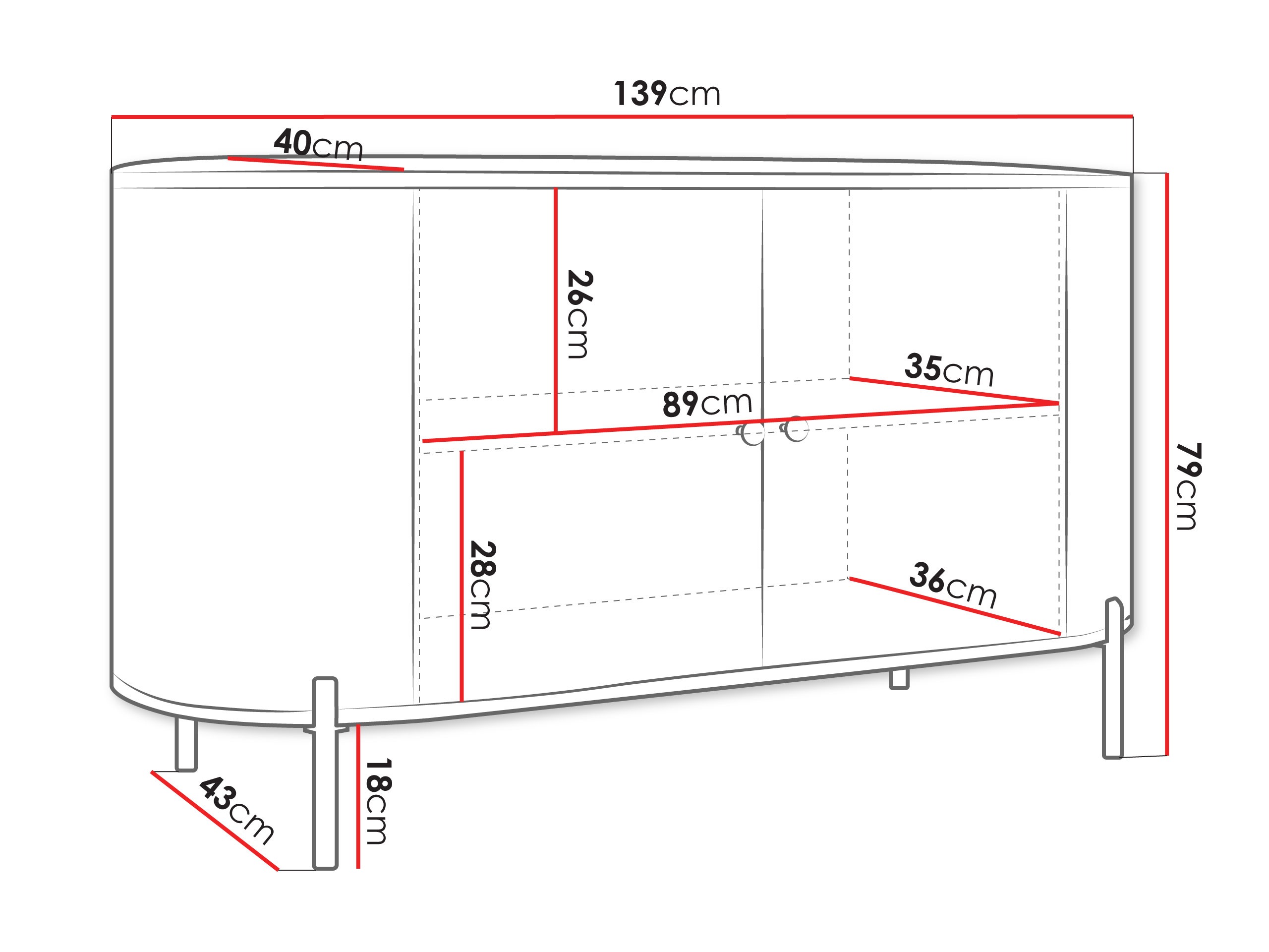 Aparador Comfivo Mirsoni