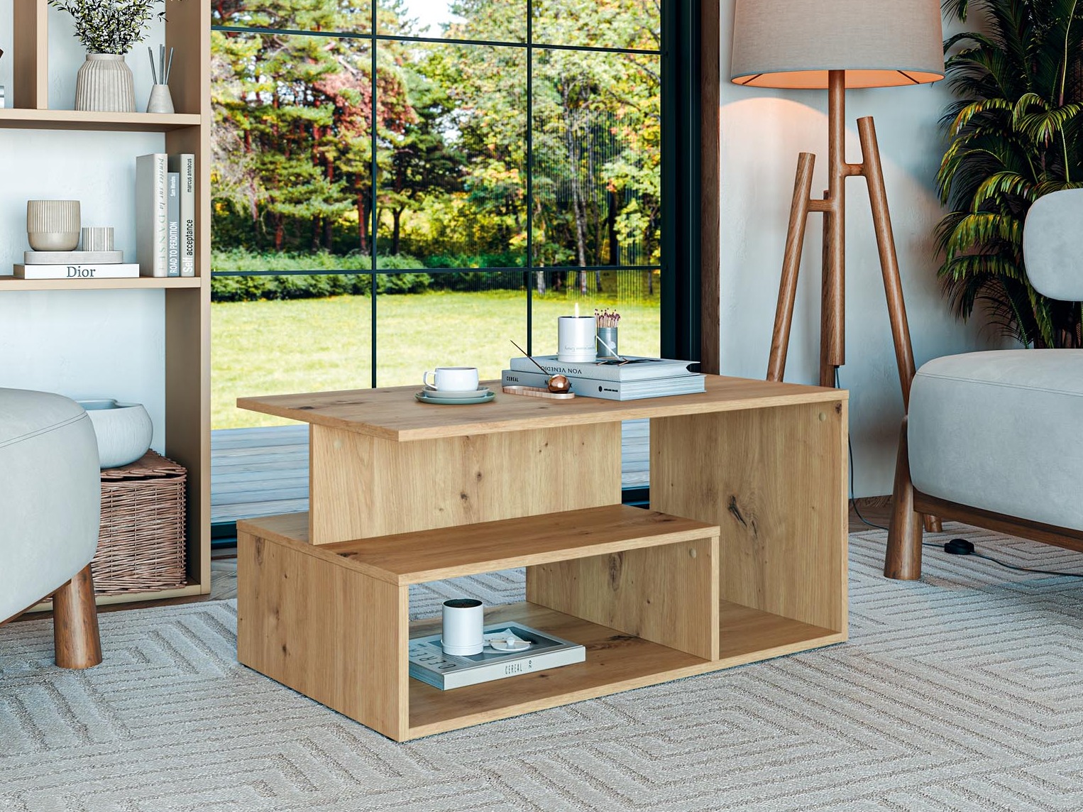 Mesa de centro Houston 1991 (Carvalho Artisan)