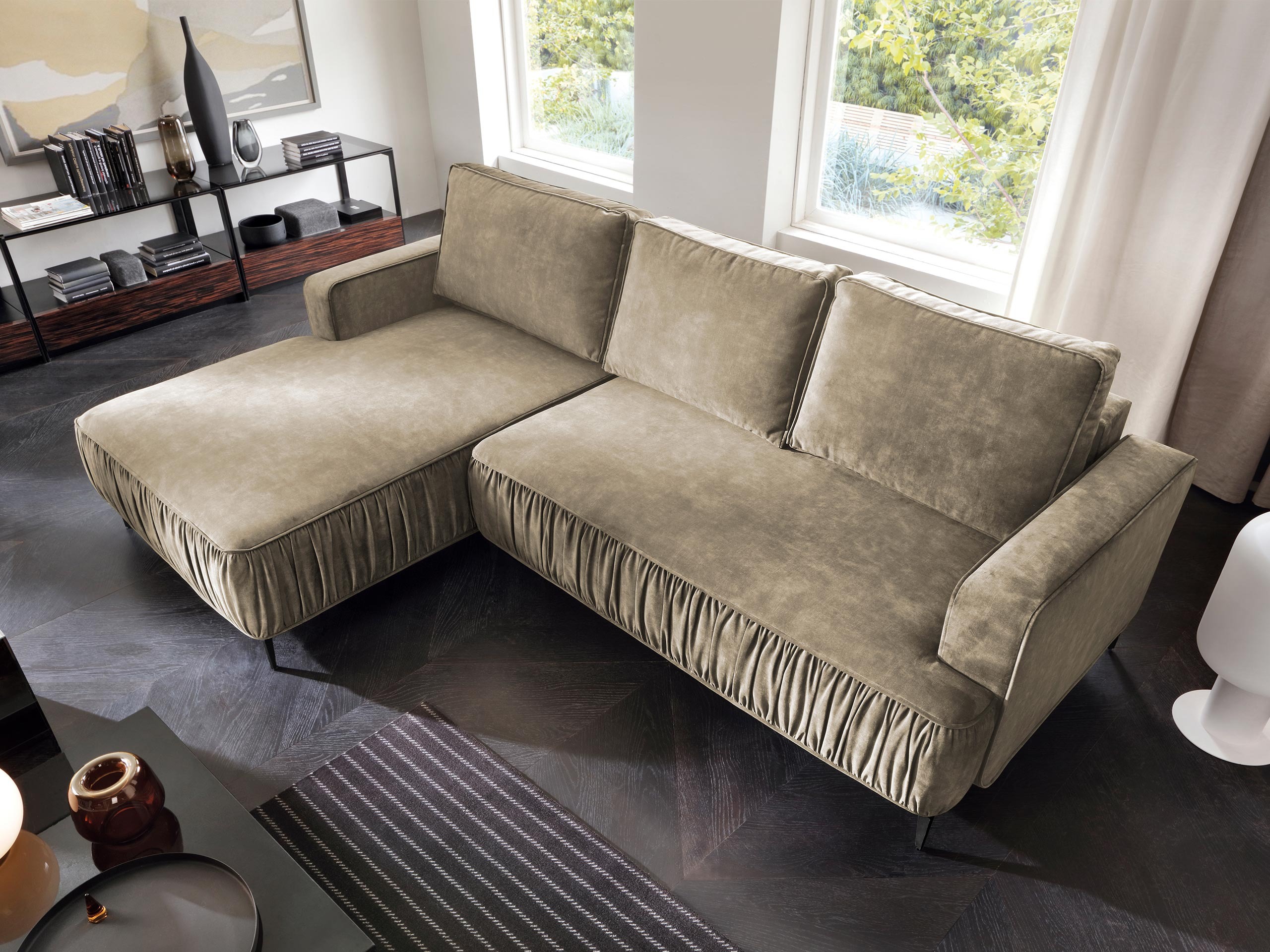 Sofá de canto ComfiDream Lyraion (Castel 15)