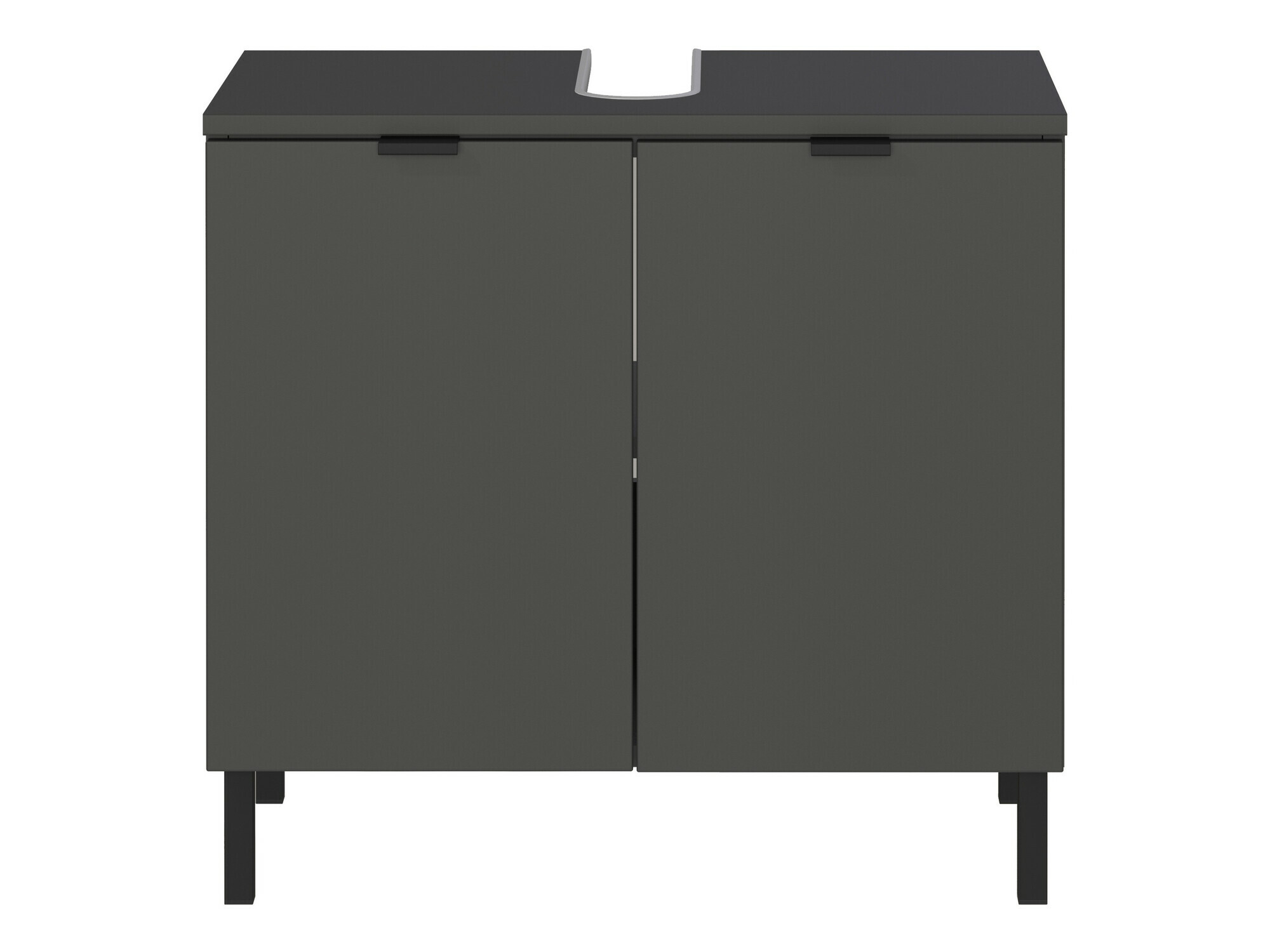 Armário com lavatório de apoio próprio para casa de banho Felfere 100 (Antracite)