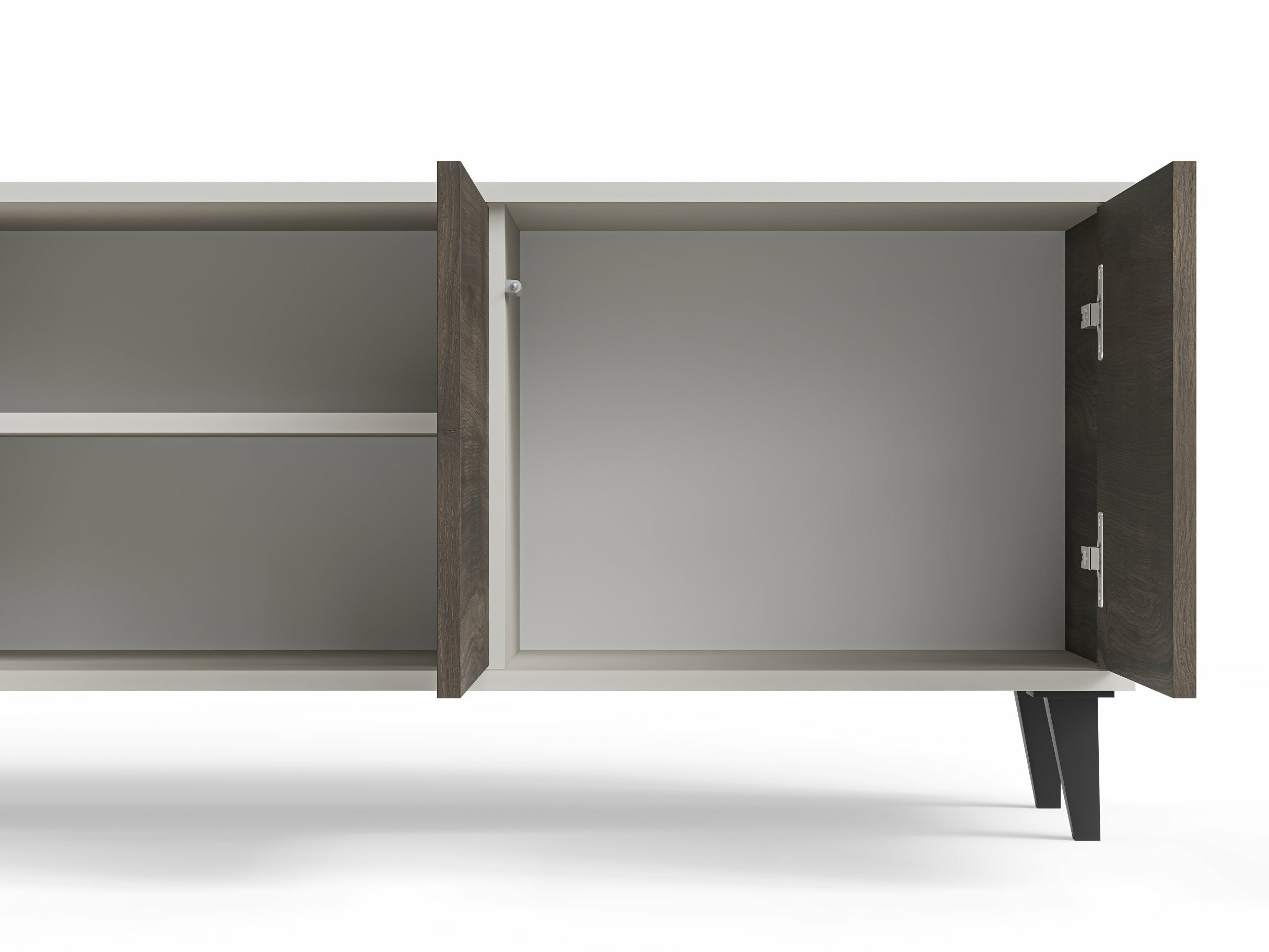 Móvel de TV Luelia 114 (Nogueira + Caxemira)