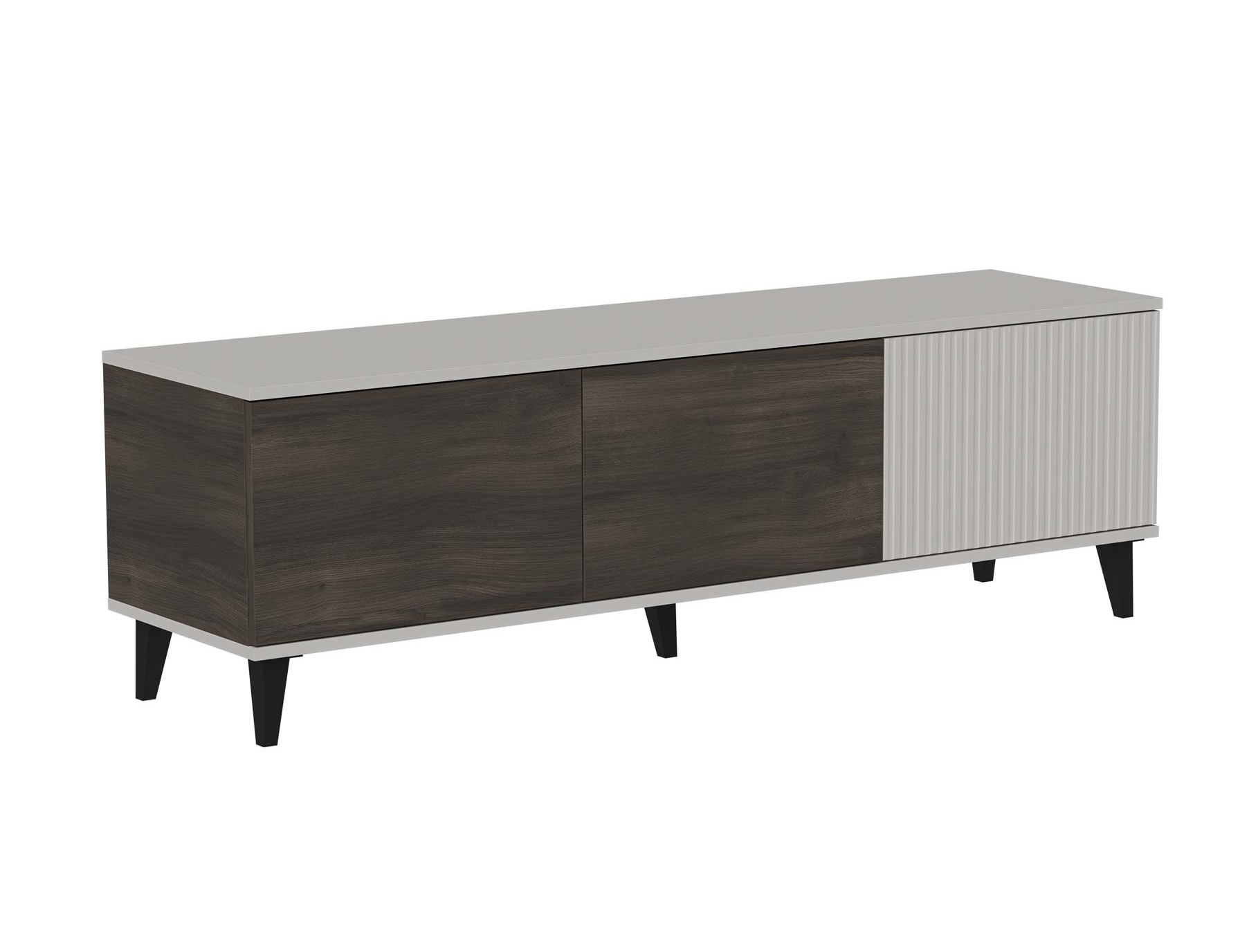 Móvel de TV Luelia 115 (Nogueira + Caxemira)