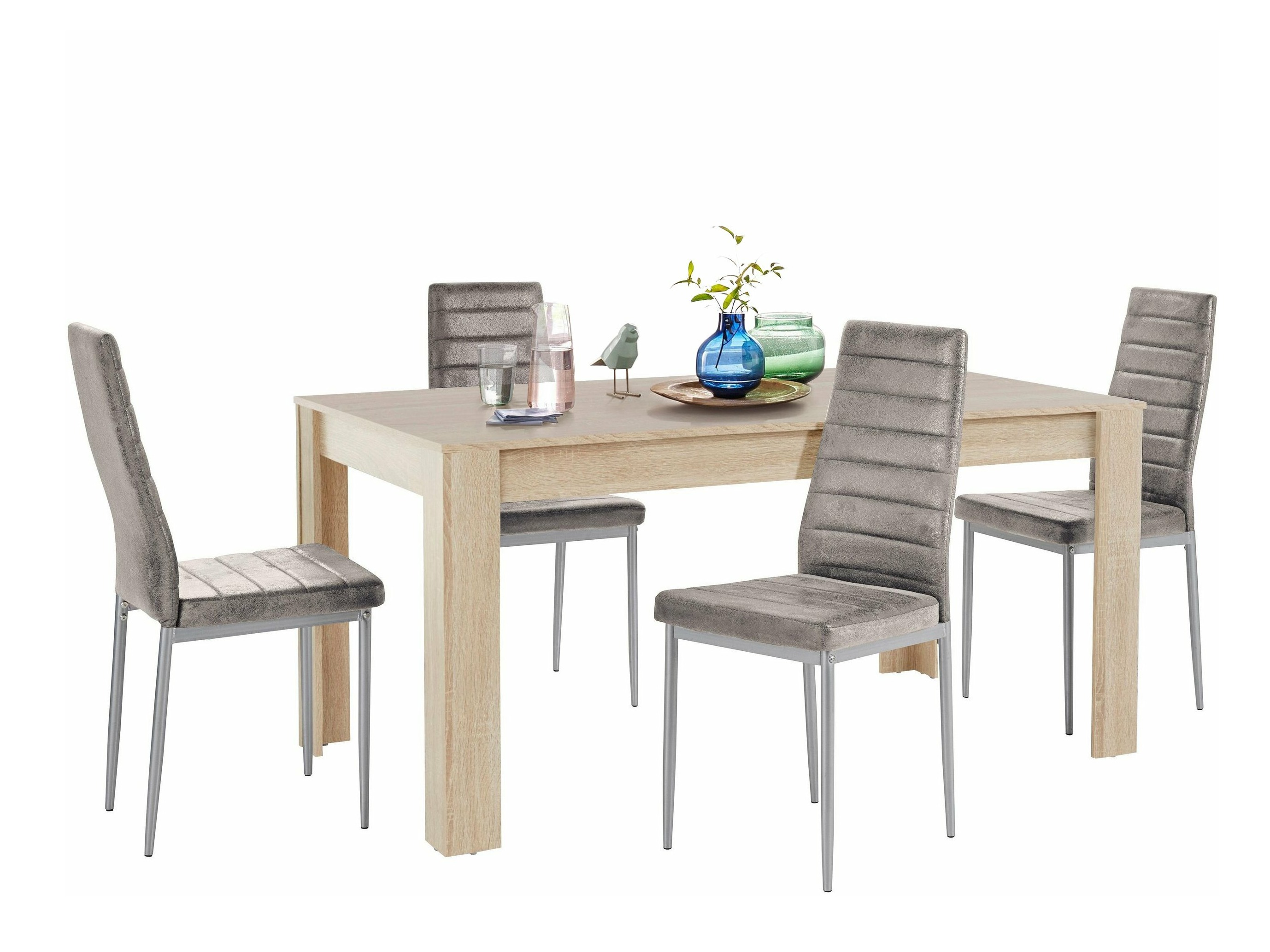 Conjunto para refeições Denton 603 (Prateado + Cinzento claro)