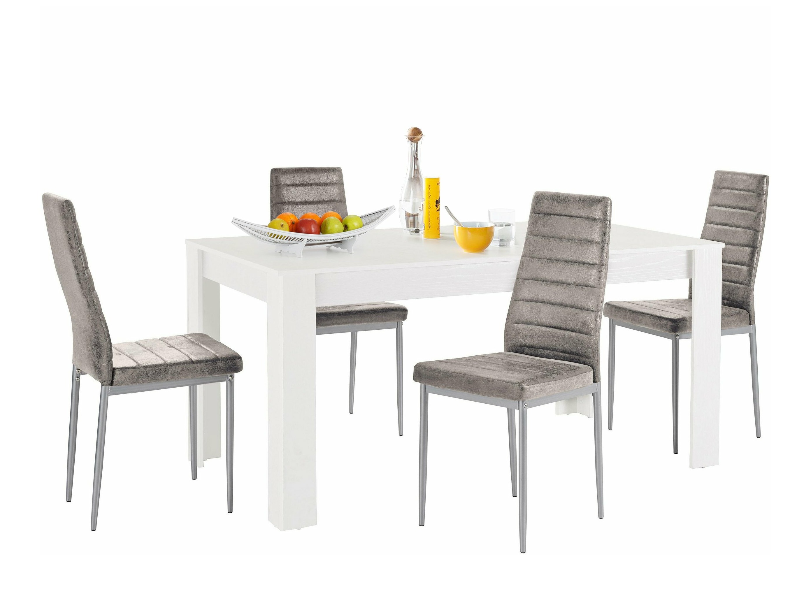 Conjunto para refeições Denton 604 (Prateado + Cinzento claro)