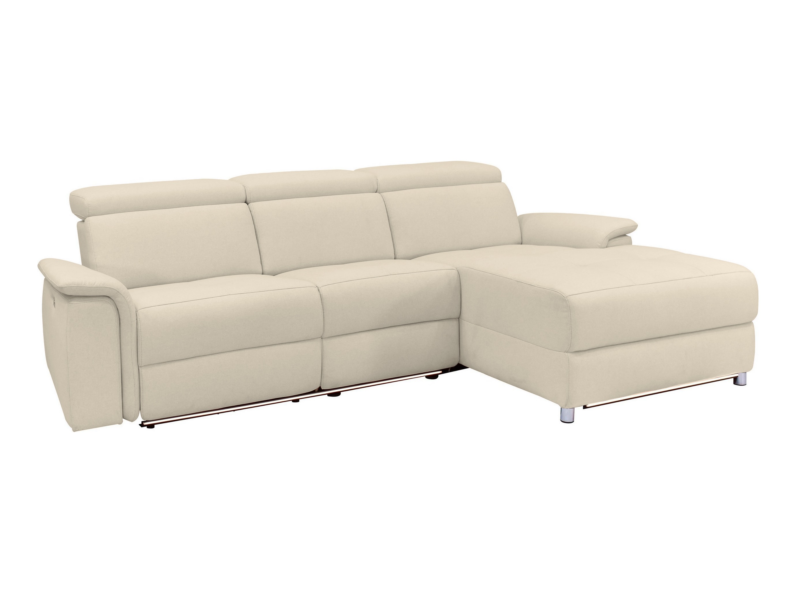 Reclinável de ângulo suave Beldalo 106 (Creme)