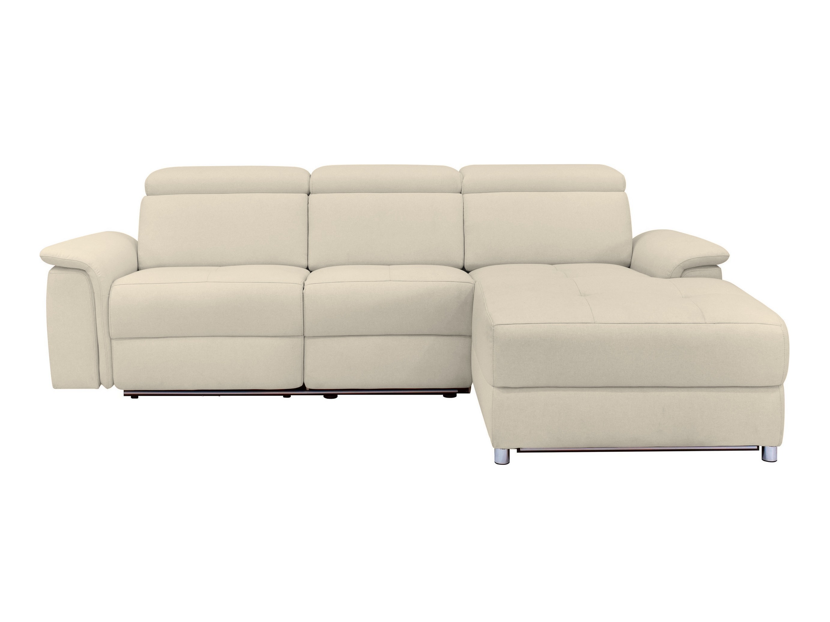 Reclinável de ângulo suave Beldalo 106 (Creme)