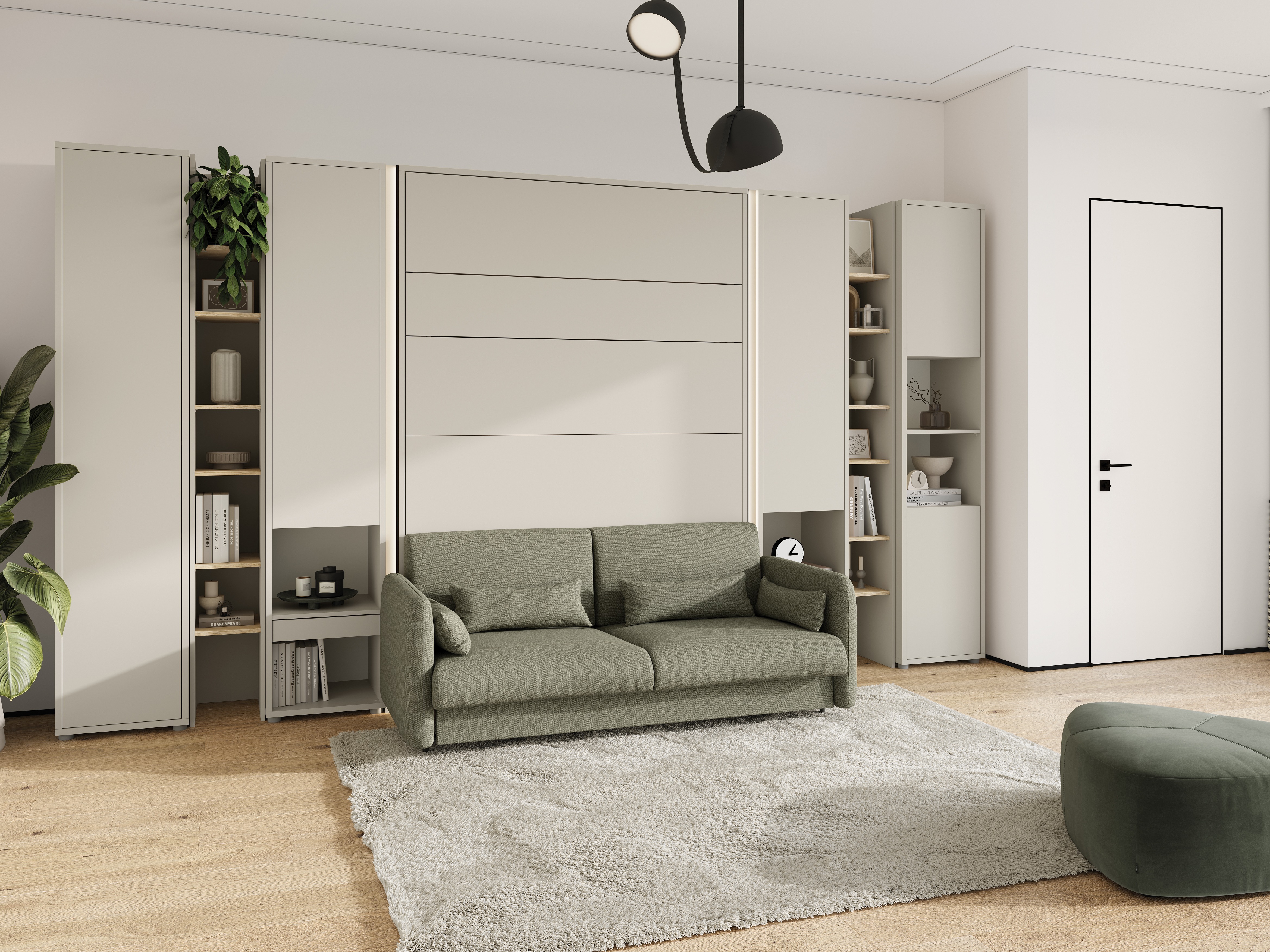 Cama rebatível Concept Lenart VII (Caxemira + Verde)