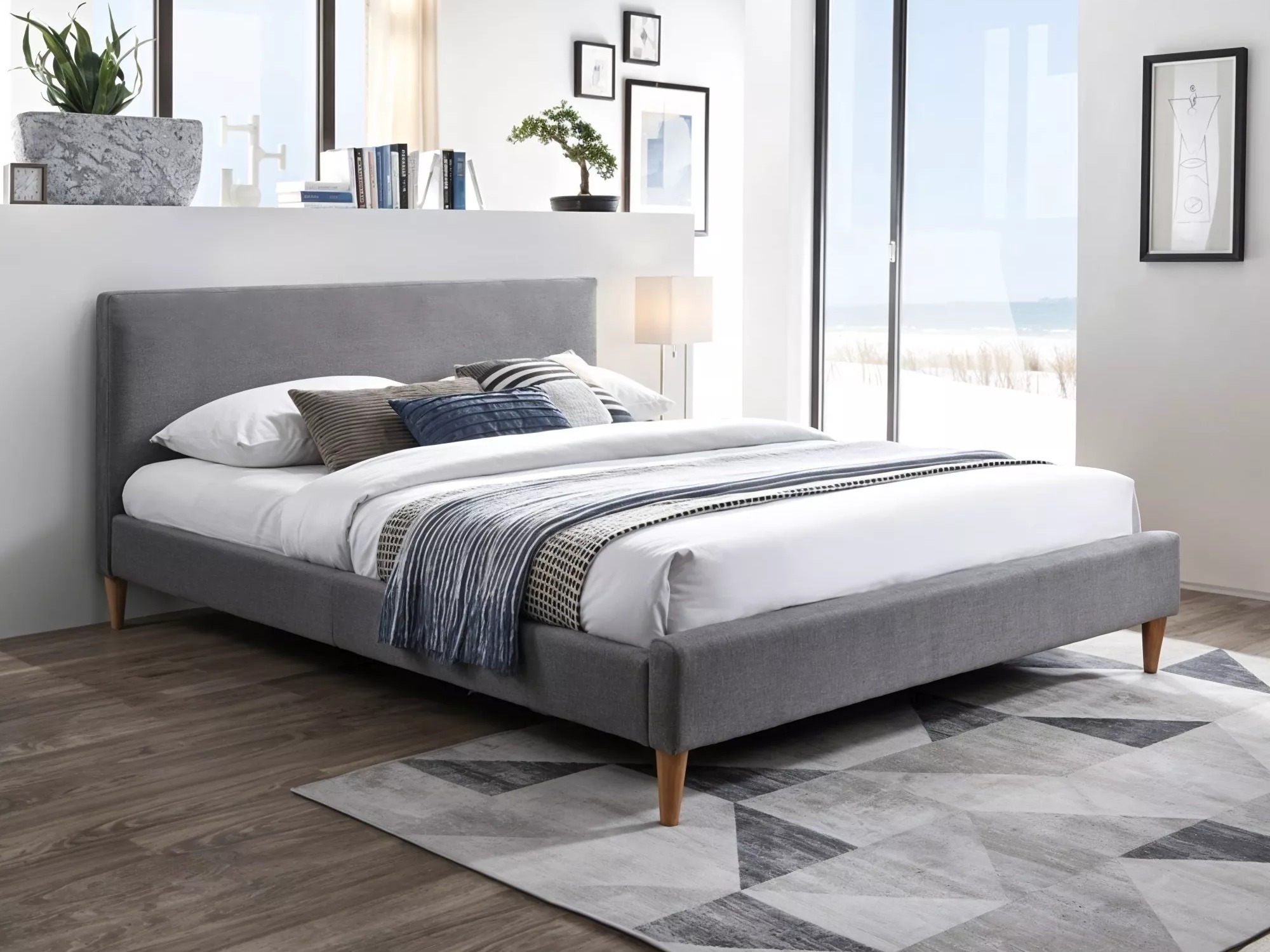 Cama Detroit 100 (Cinzento)