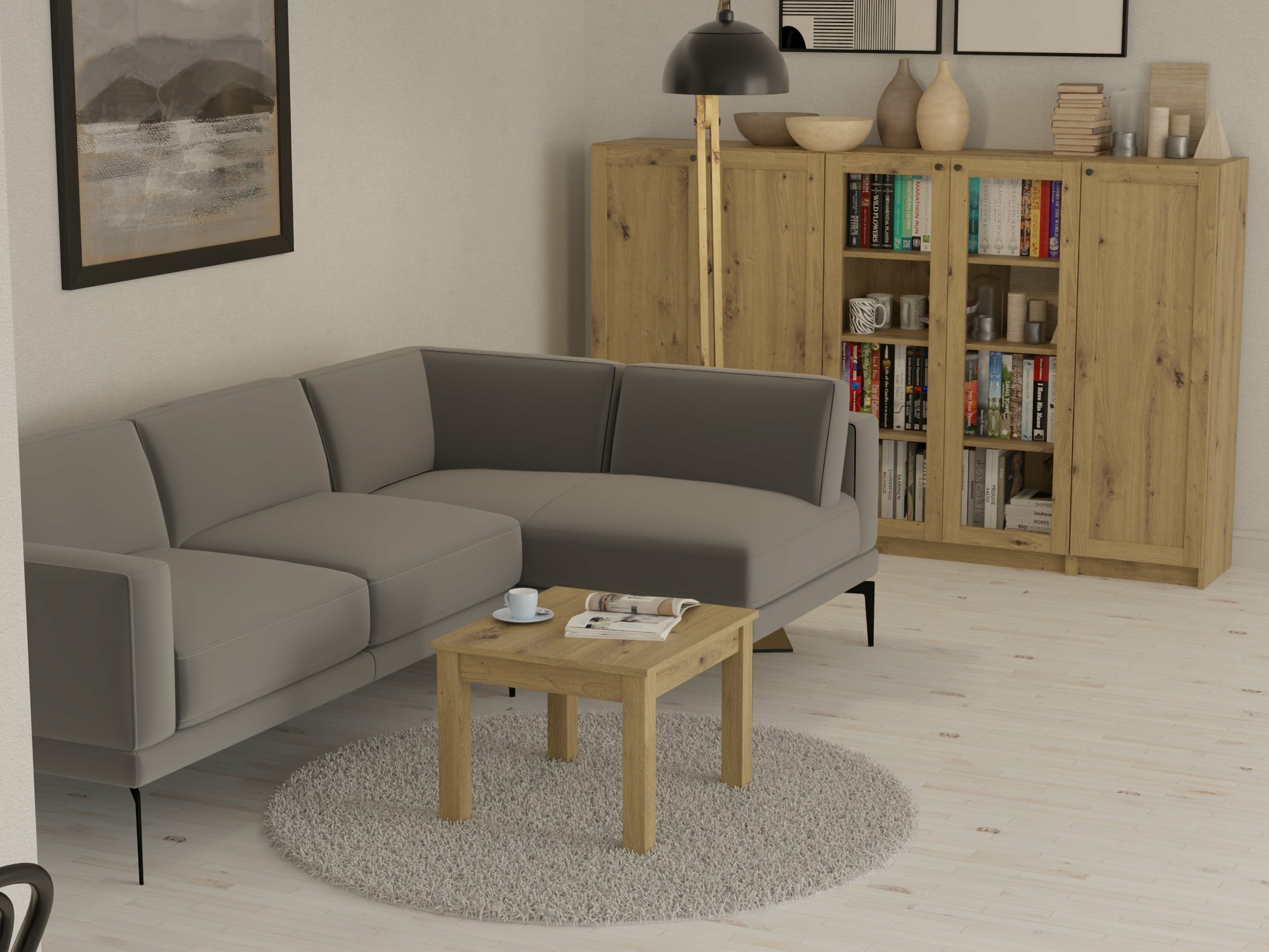 Mesa de centro Bristol 225 (Carvalho Artisan)