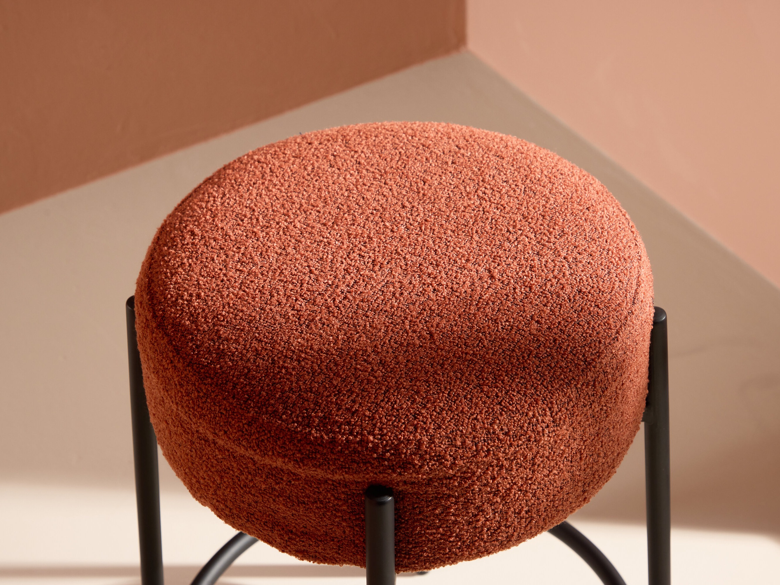 Banco de bar Dallas 4891 (Preto + Vermelho)