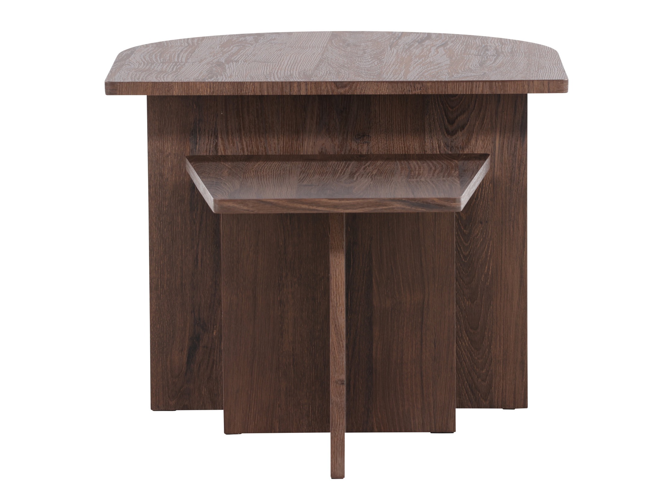 Conjunto de mesa de centro Dallas 4880 (Castanho escuro)