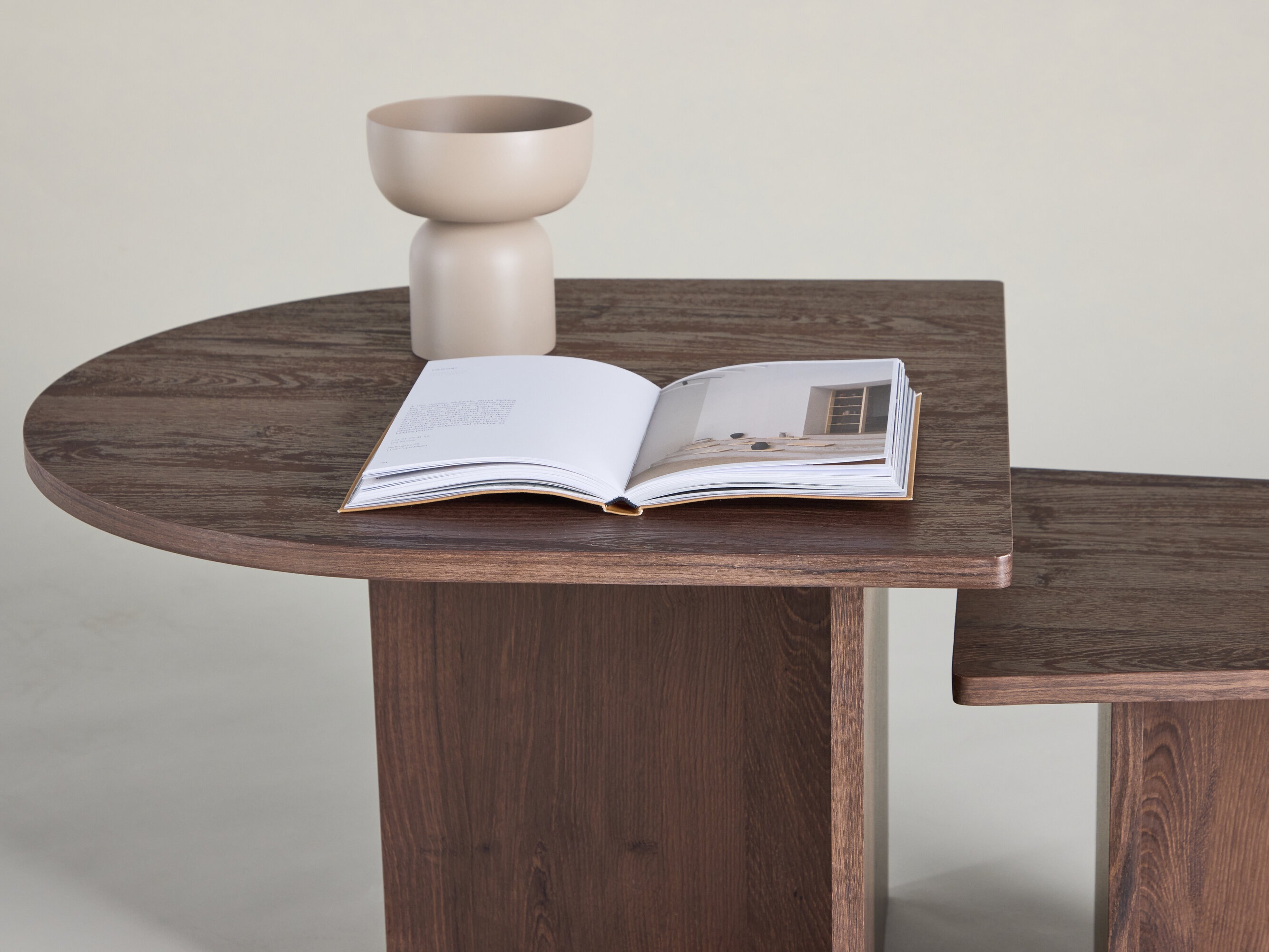 Conjunto de mesa de centro Dallas 4880 (Castanho escuro)