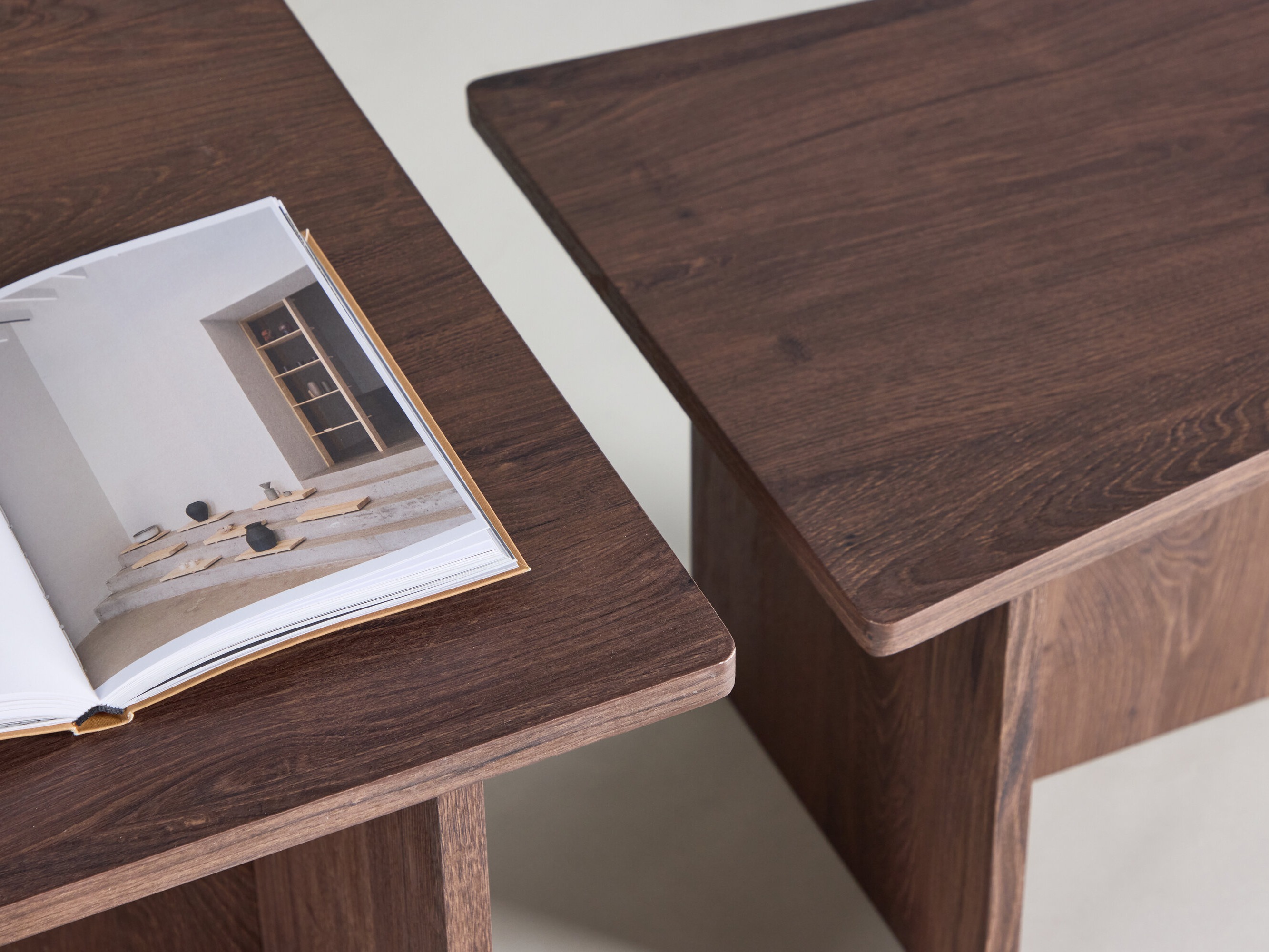 Conjunto de mesa de centro Dallas 4880 (Castanho escuro)