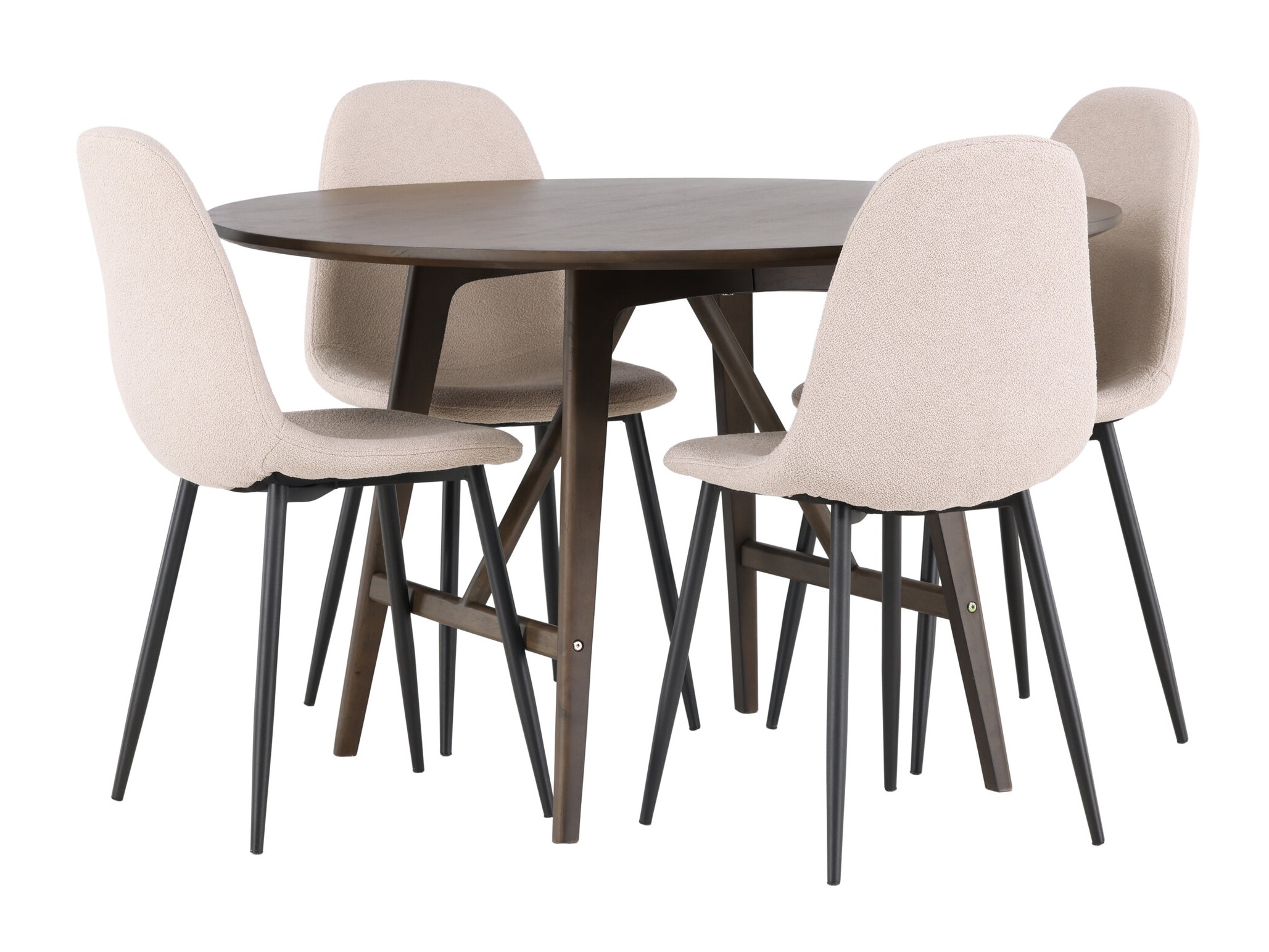 Conjunto para refeições Dallas 4887 (Preto + Bege)