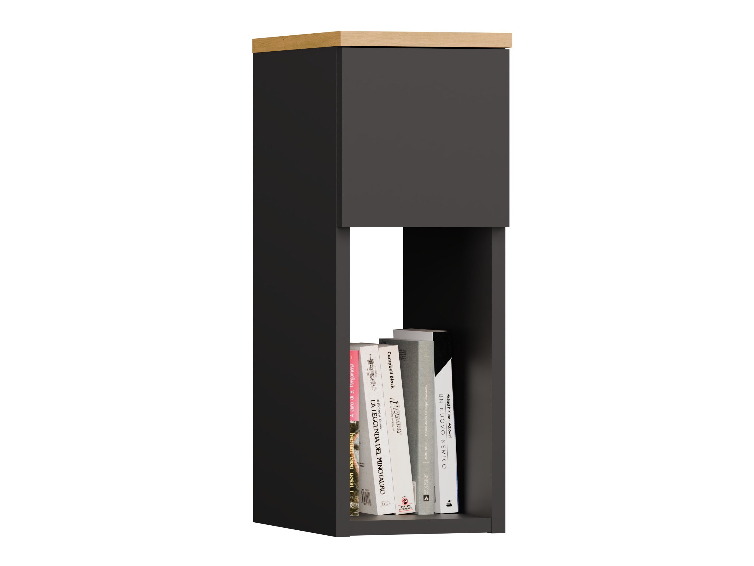 Mesa de cabeceira Mandeville 304 (Antracite + Carvalho Artisan)