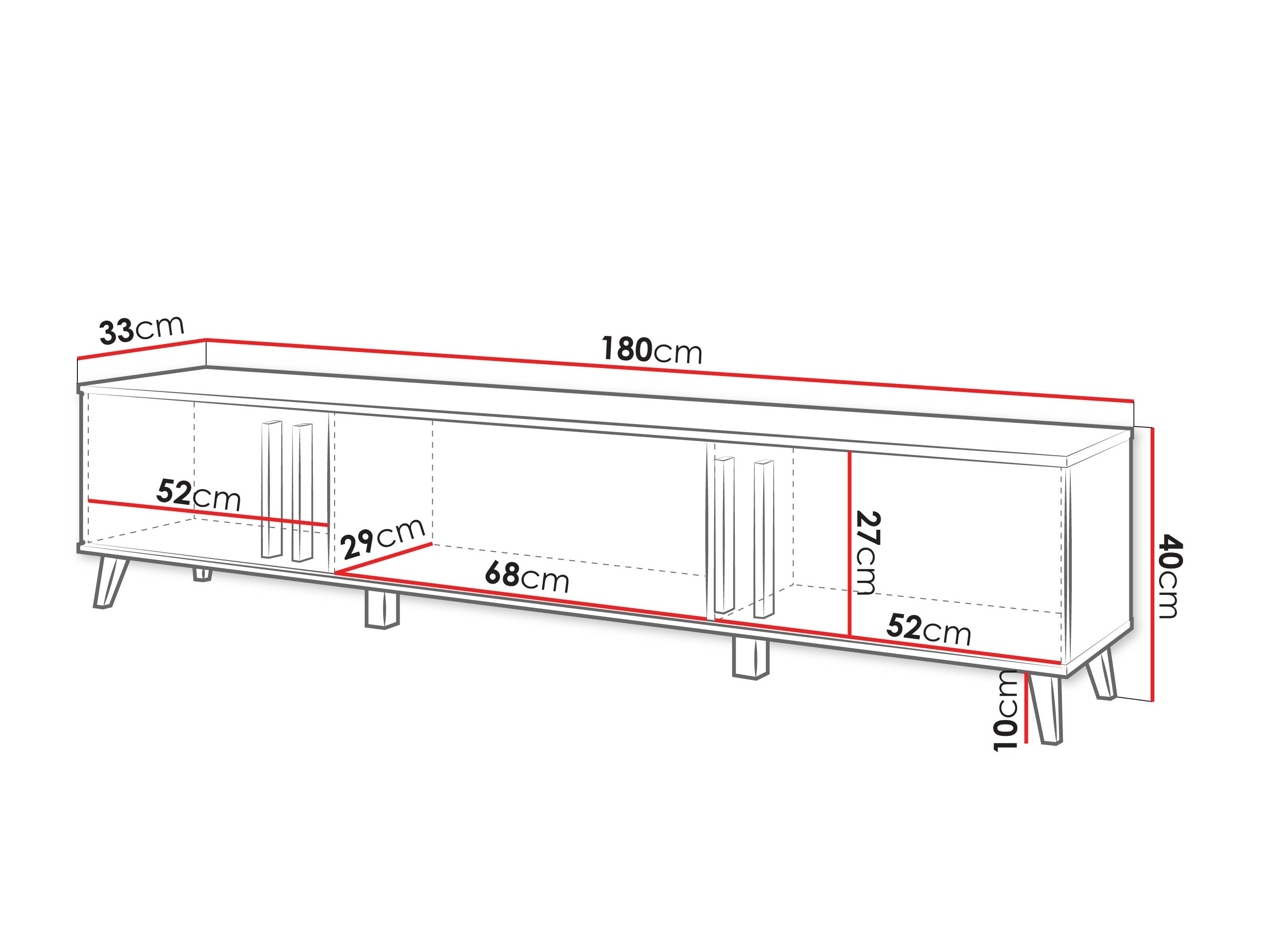 Móvel de TV Facetor (Carvalho Artisan + Grafite)