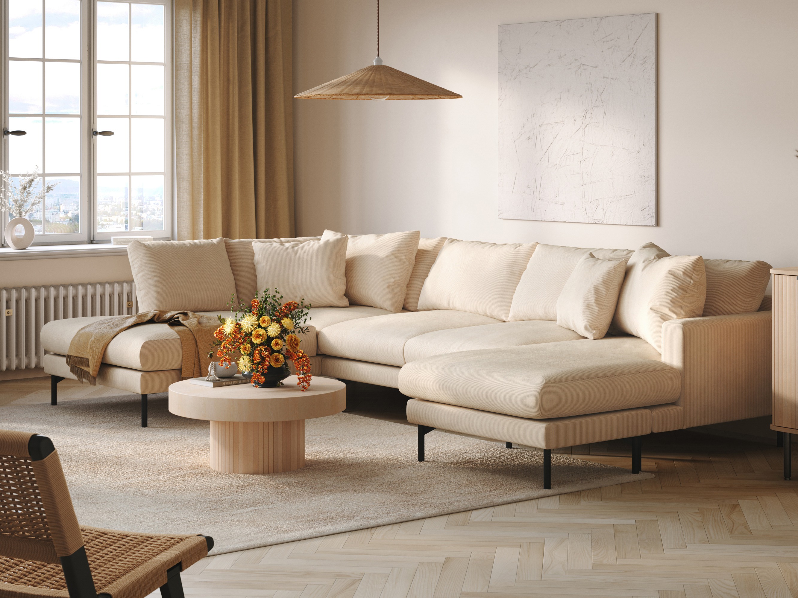 Sofá de canto Ophliva 113 (Fjord 23)