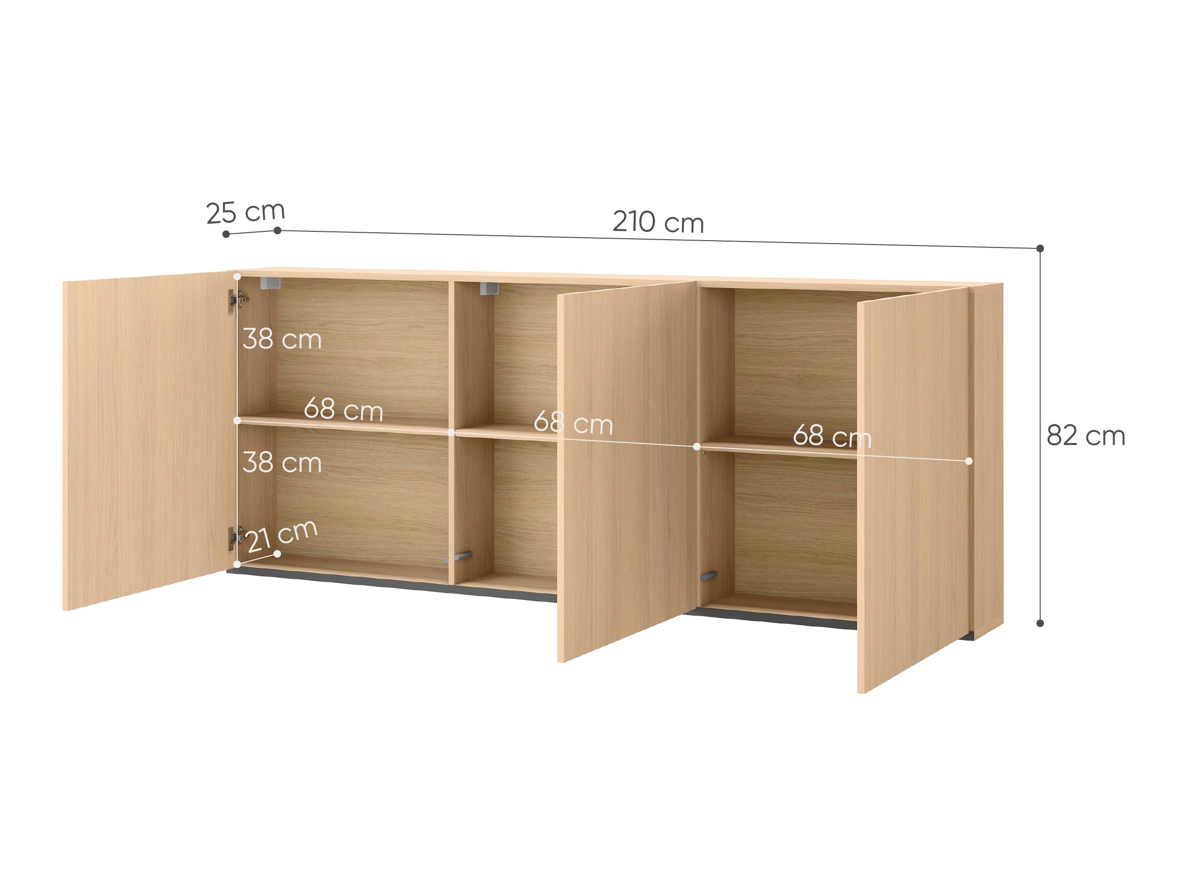 Armário suspenso Evareve 105