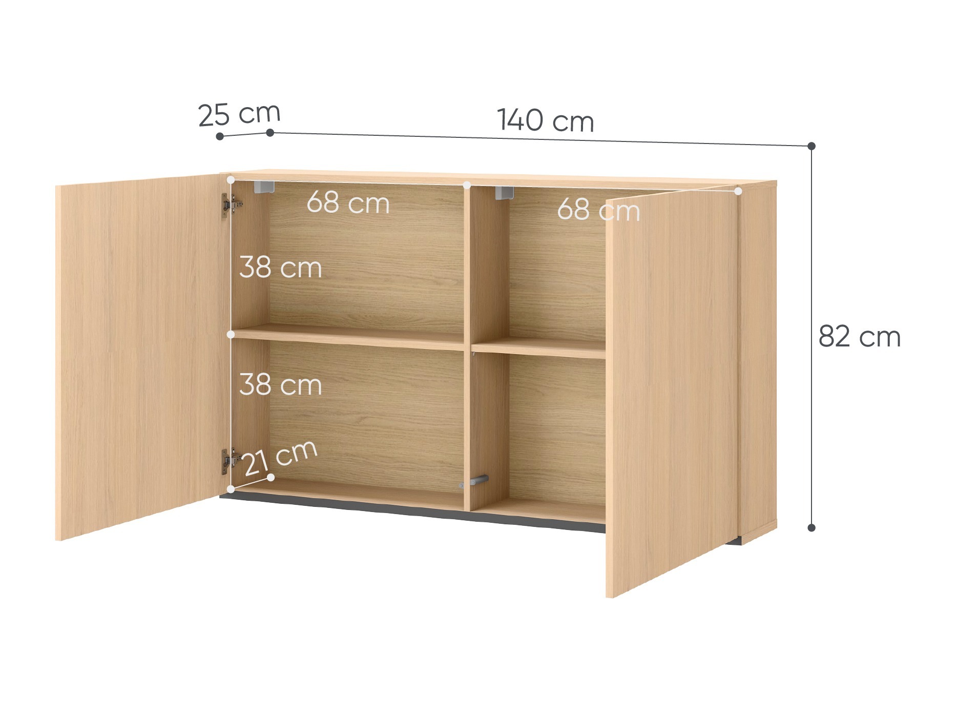 Armário suspenso Evareve 108