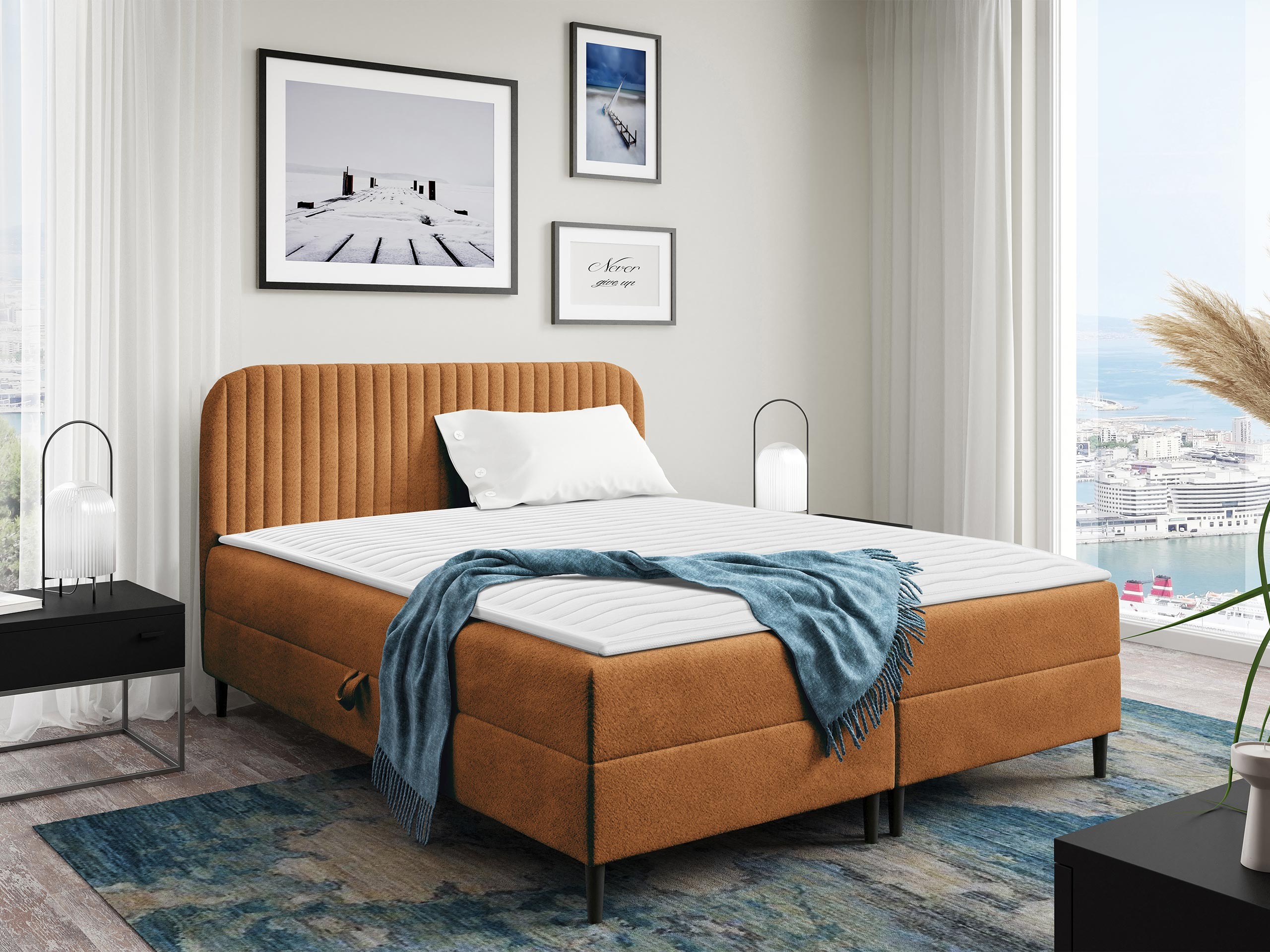 Cama continental Baltimore 200 (Coral 35)