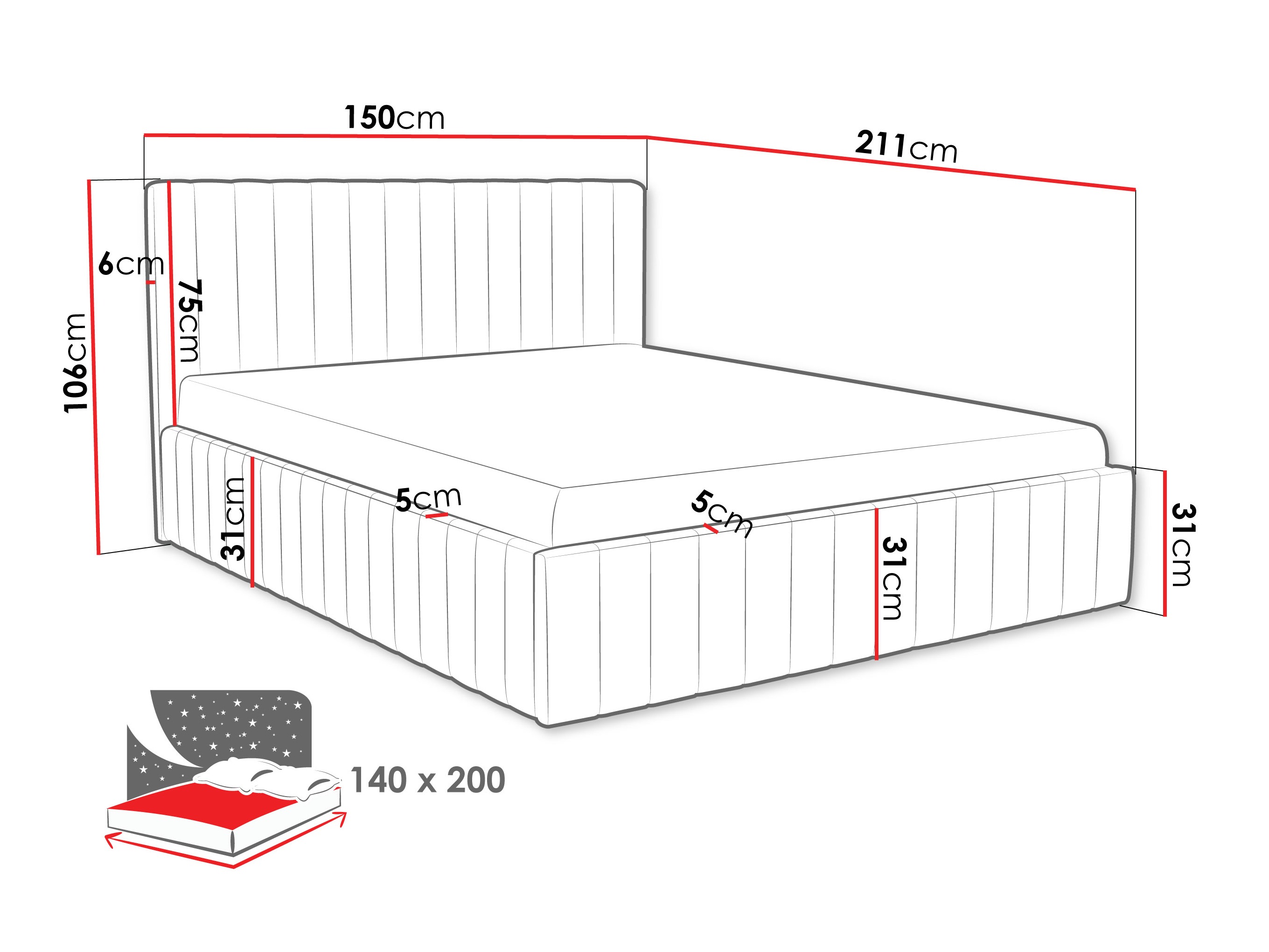 Cama Iris (Fresh 1)