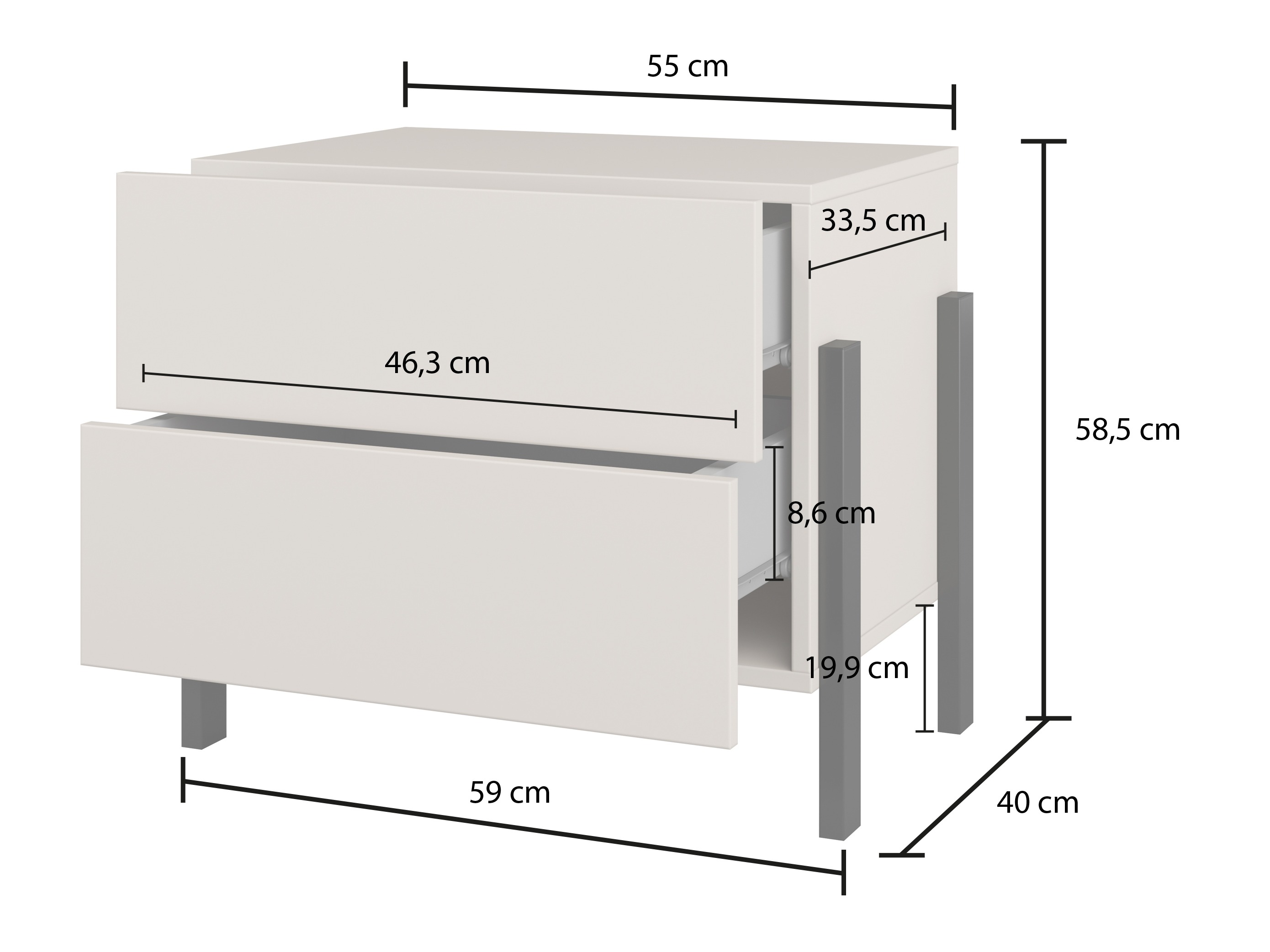 Mesa de cabeceira Etsore 110