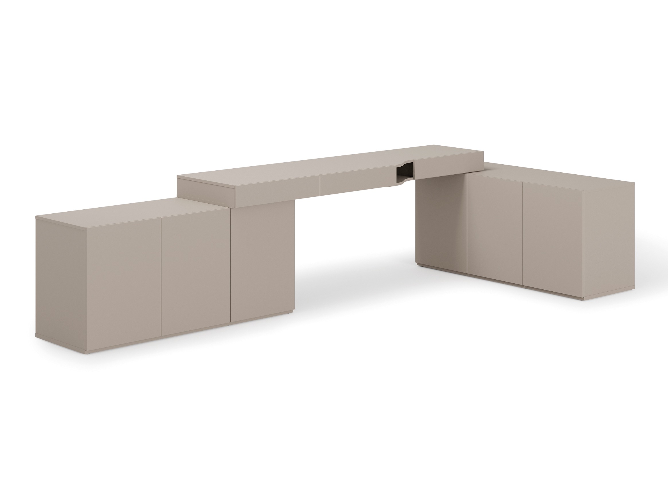 Mesa de escritório para cantos Evareve 115 (Esquerda)