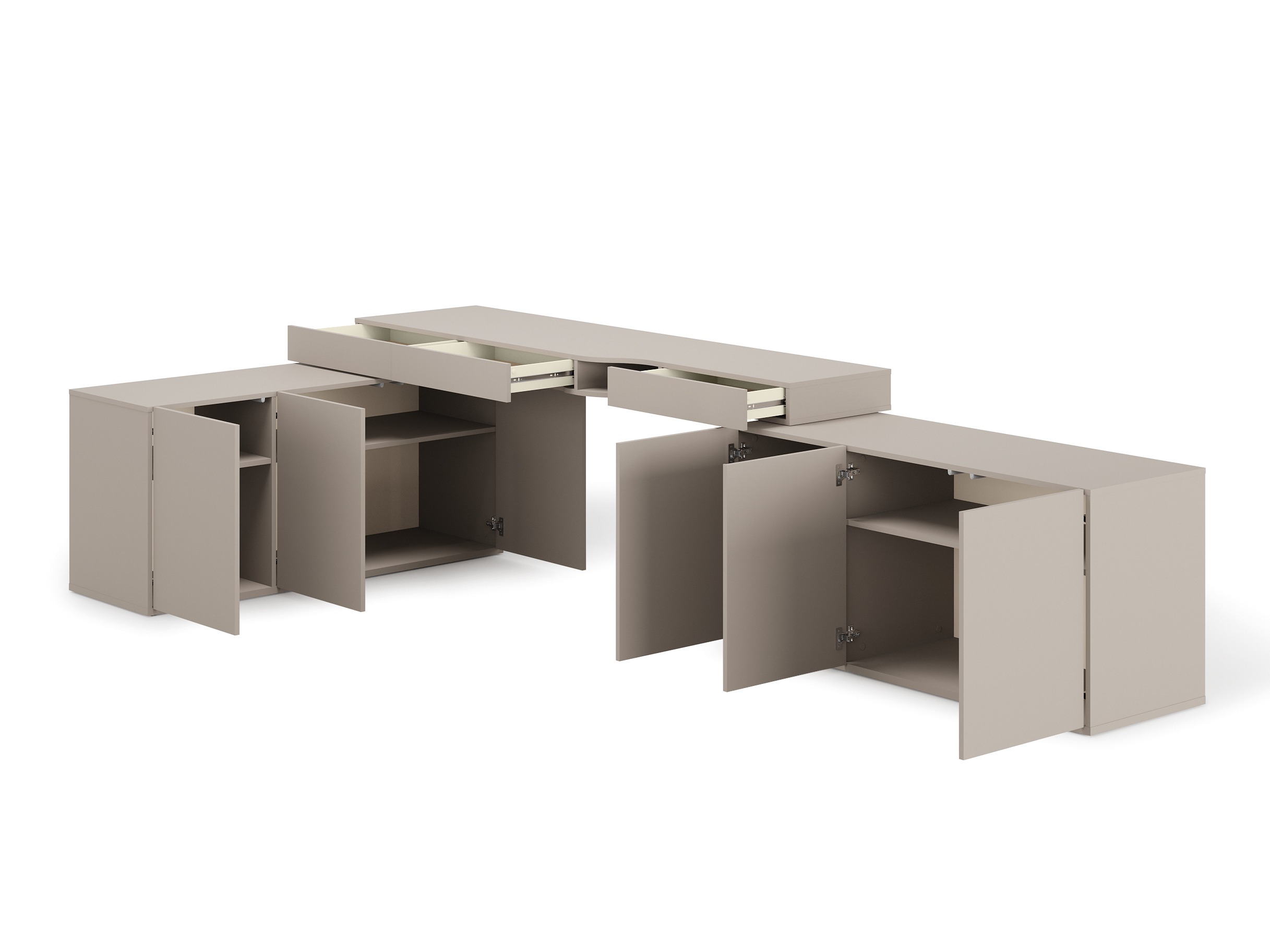 Mesa de escritório para cantos Evareve 115 (Esquerda)