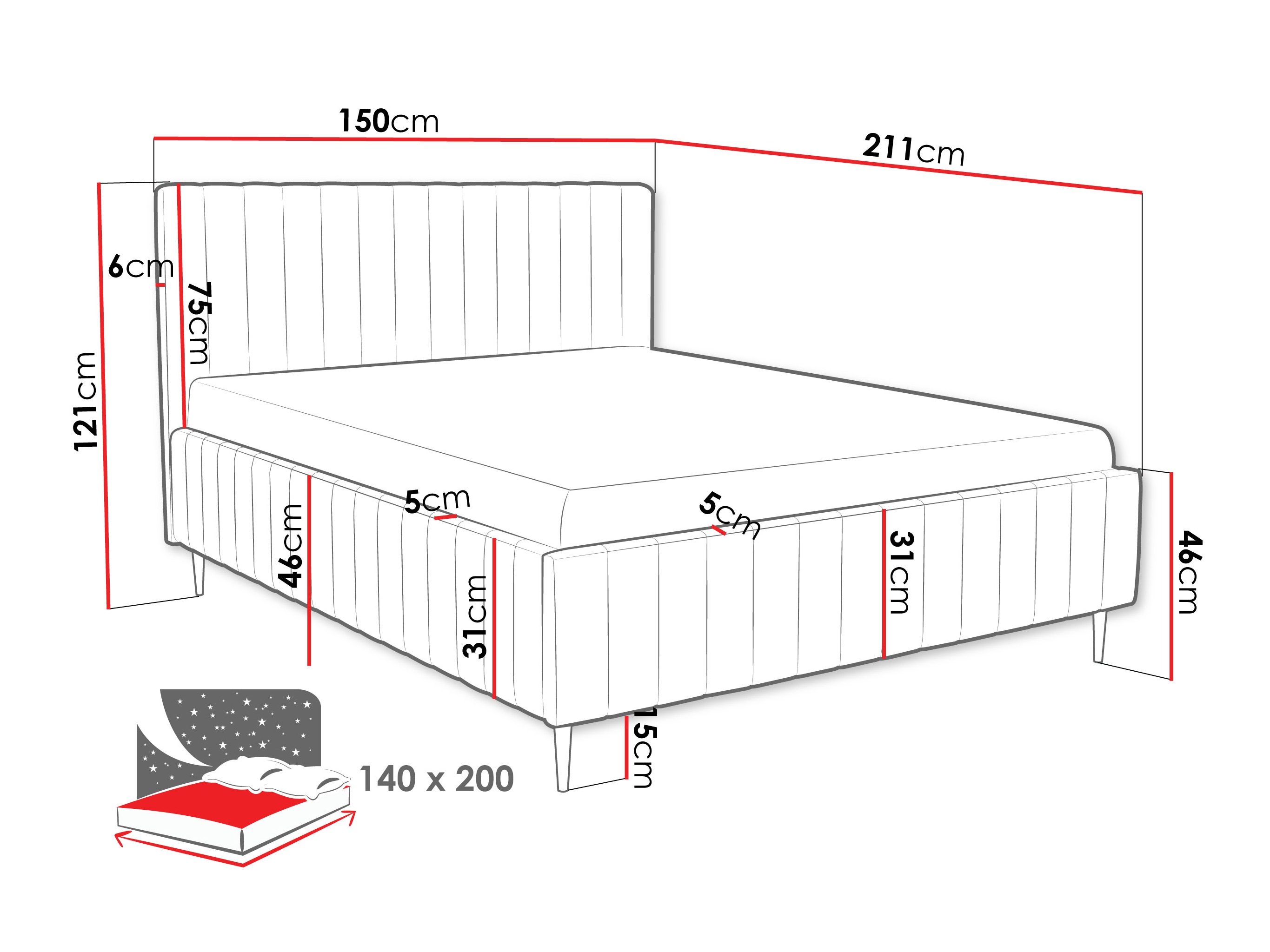Cama Iris I (Fresh 1)