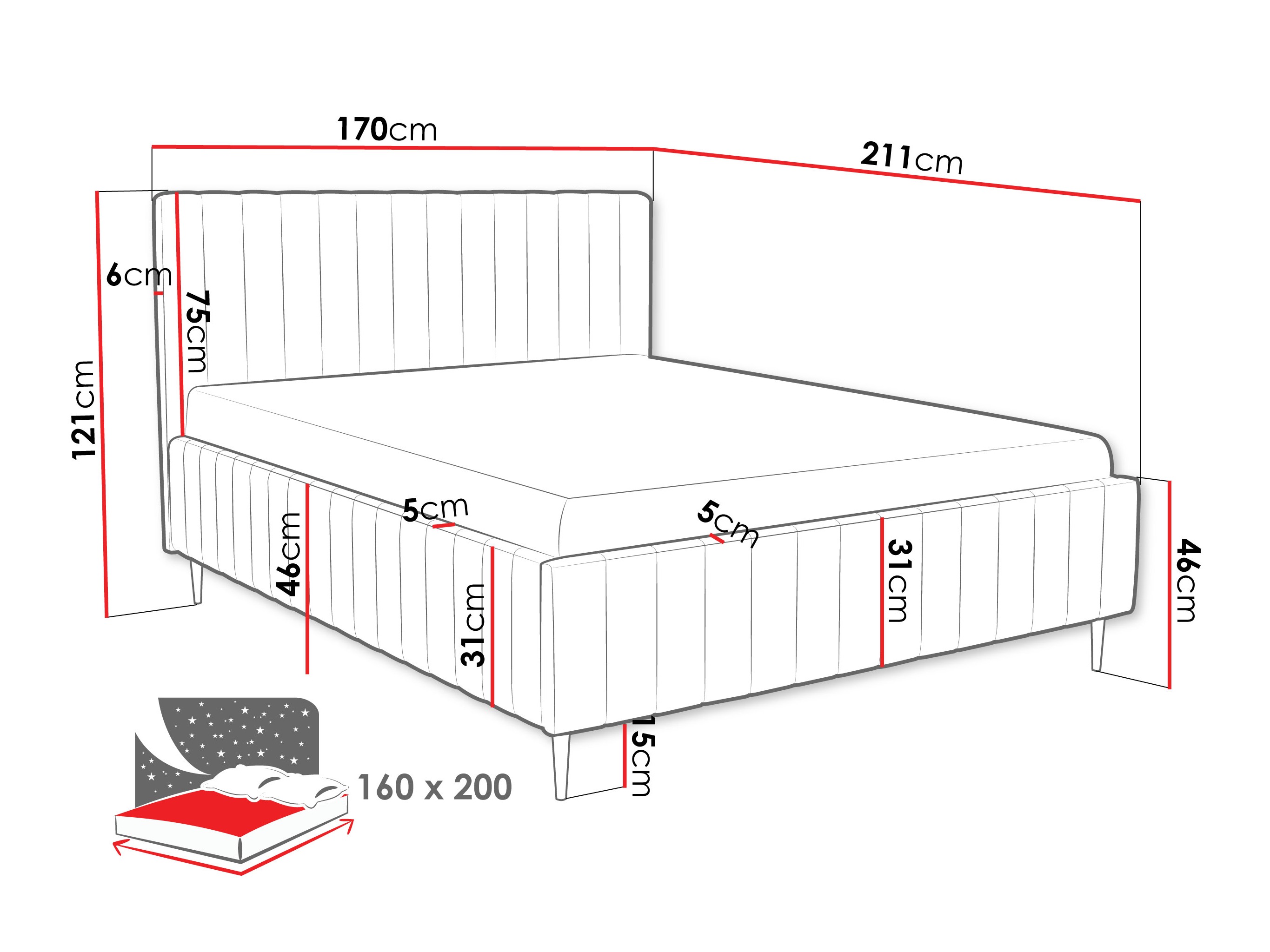 Cama Iris I (Fresh 1)