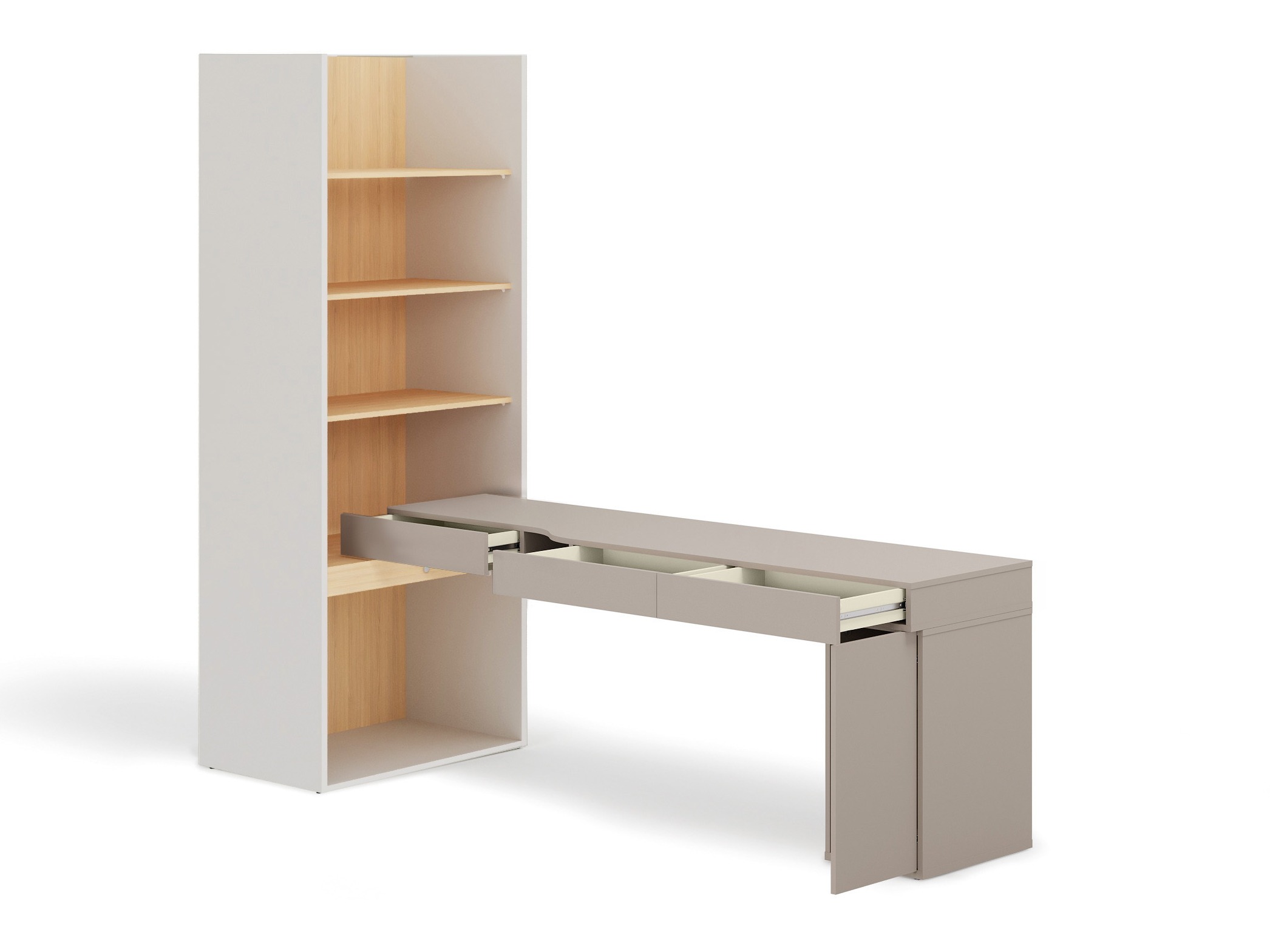 Conjunto para escritório em casa Evareve 119 (Direita)