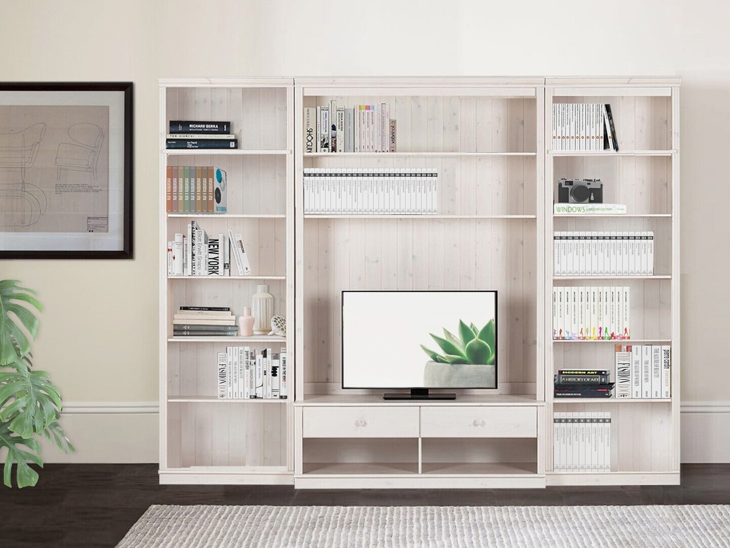 Conjunto para sala de estar Saltoro 127 (Branco)