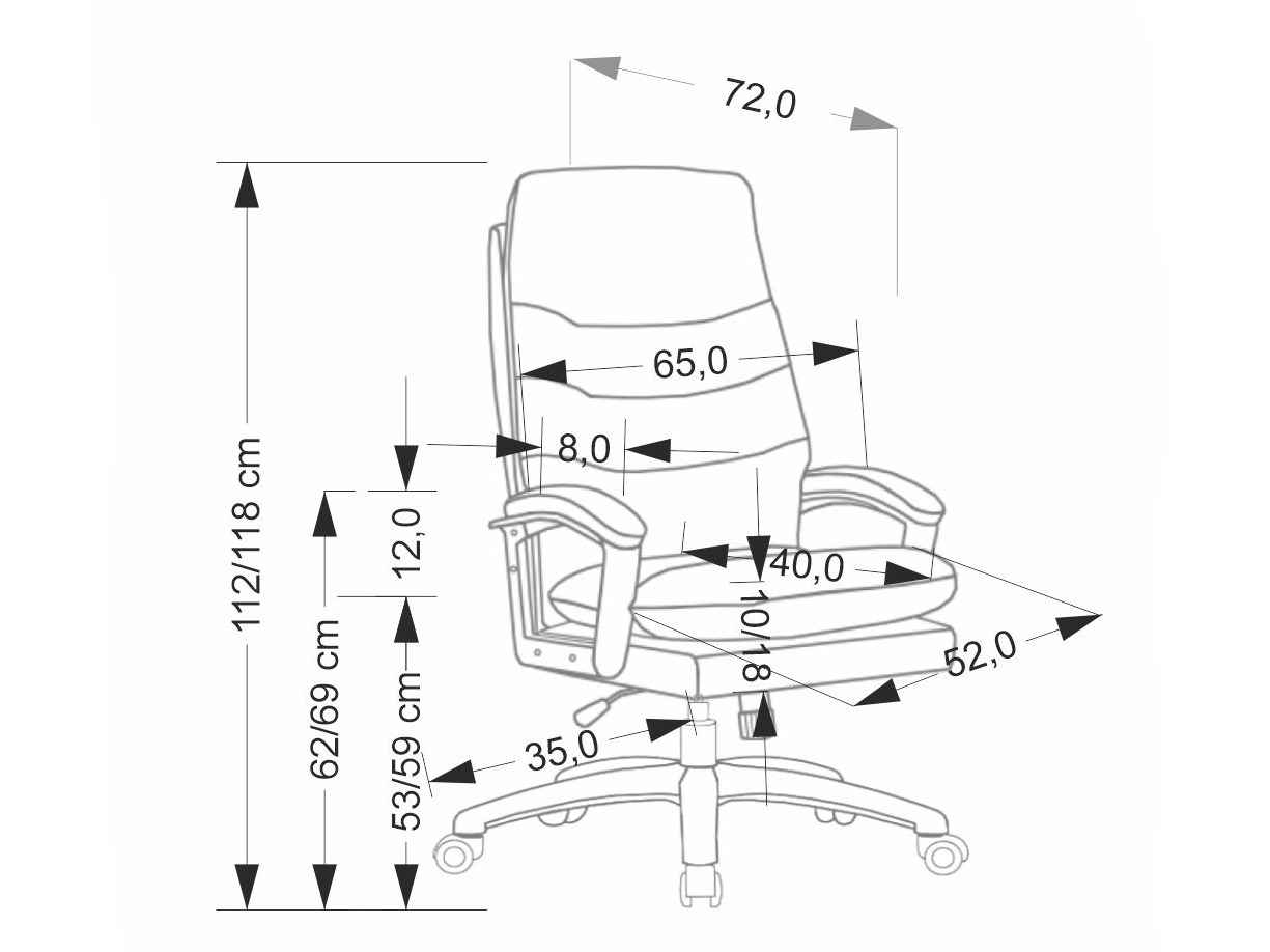 Cadeira de escritório Houston 2003 (Preto)
