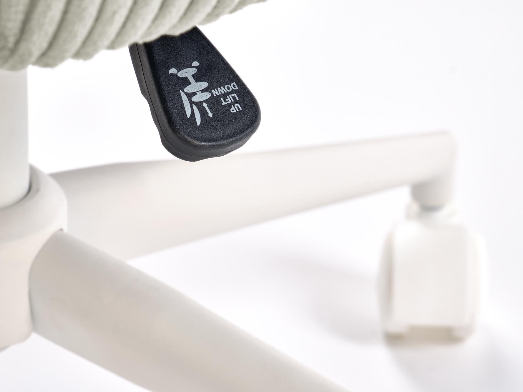 Cadeira de escritório Houston 2005 (Cinzento claro + Branco)