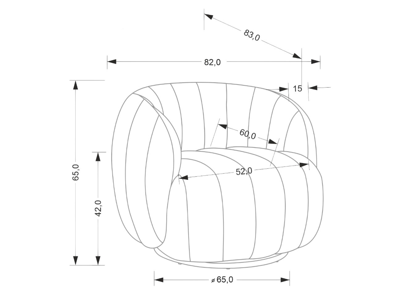 Poltrona Houston Cena