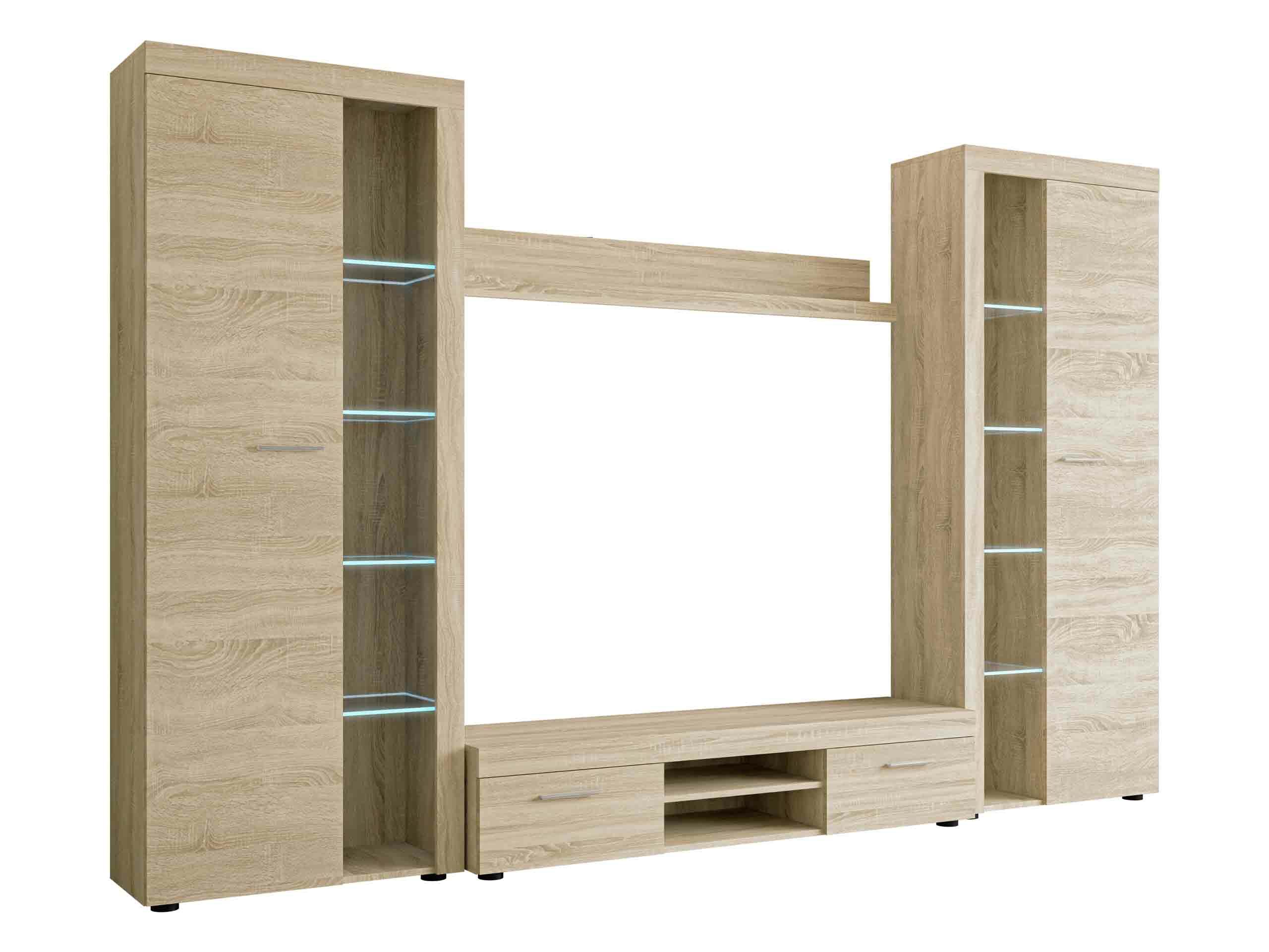 Conjunto para sala de estar Tucson 107 (Carvalho sonoma)